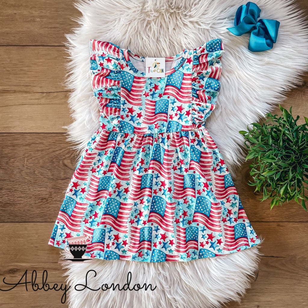 Flowing Flags Dress by TwoCan