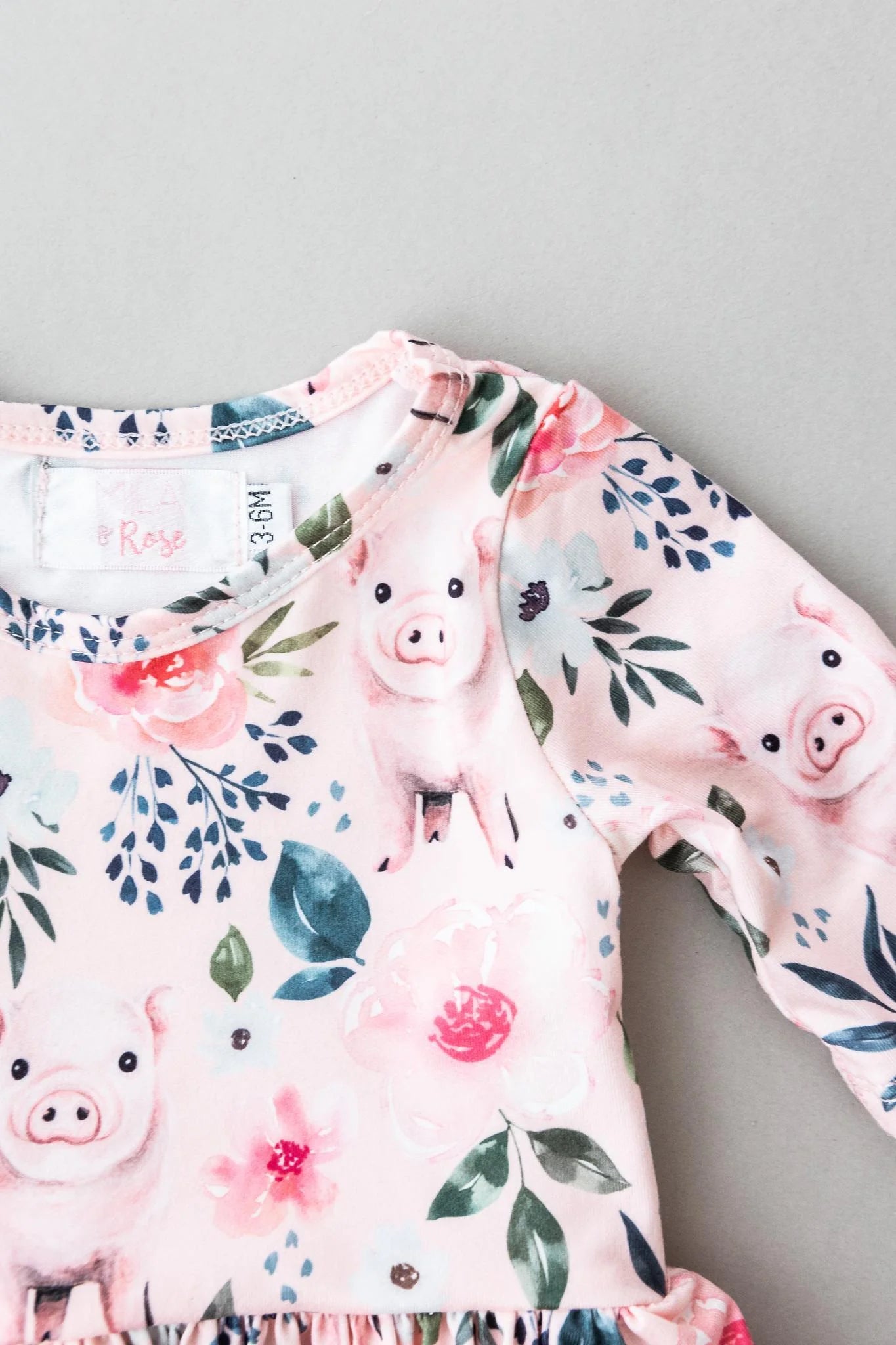 This Little Piggy Twirl Bodysuit by Mila & Rose