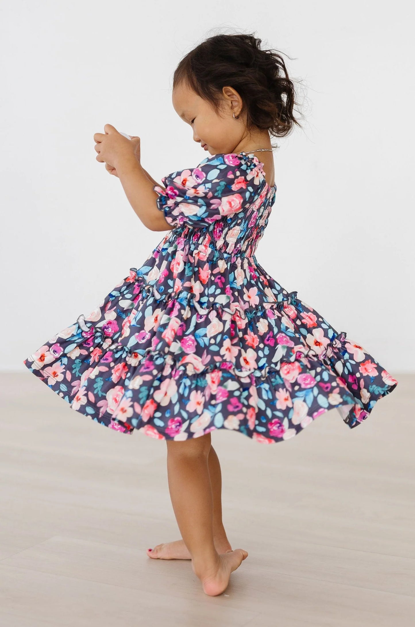 Beauty in Bloom Smocked Ruffle Dress by Mila & Rose