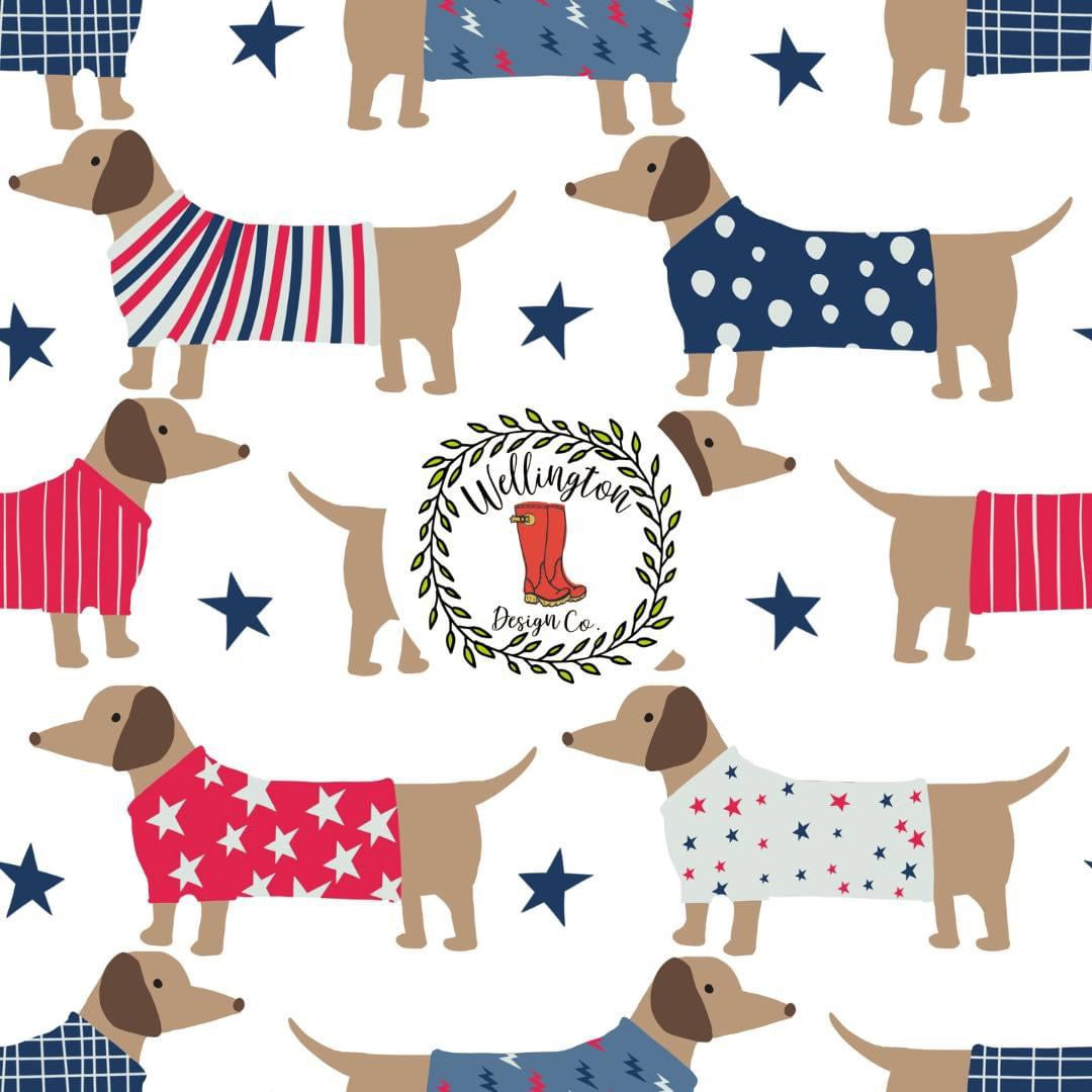 Americana Pups Short Set by TwoCan