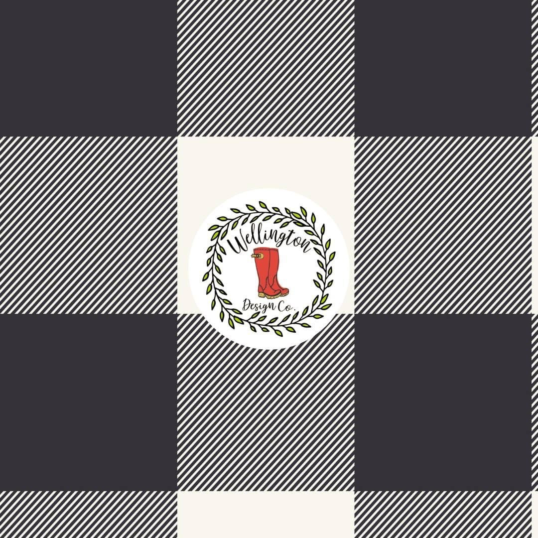 Checkered Holly Quarter Zip Shirt by TwoCan