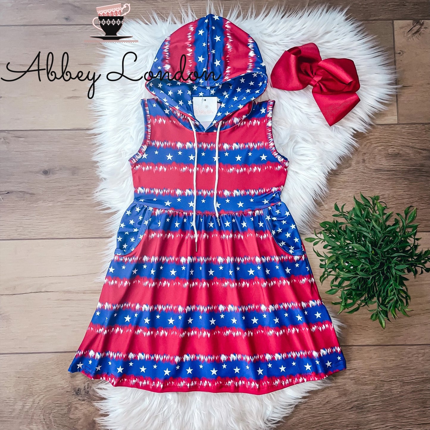 Stars Hooded Dress by Wellie Kate