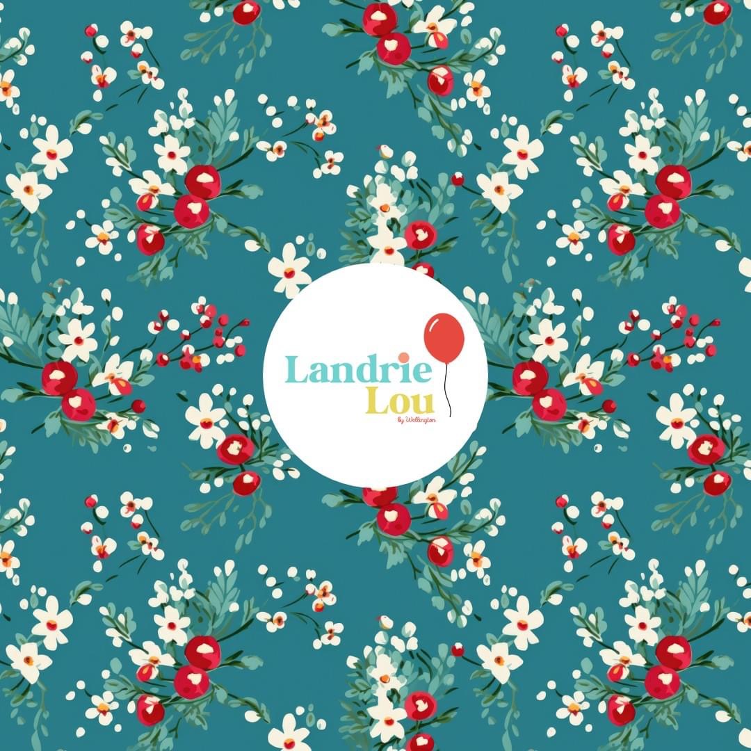 Winter Blue Twirl Dress by Landrie Lou