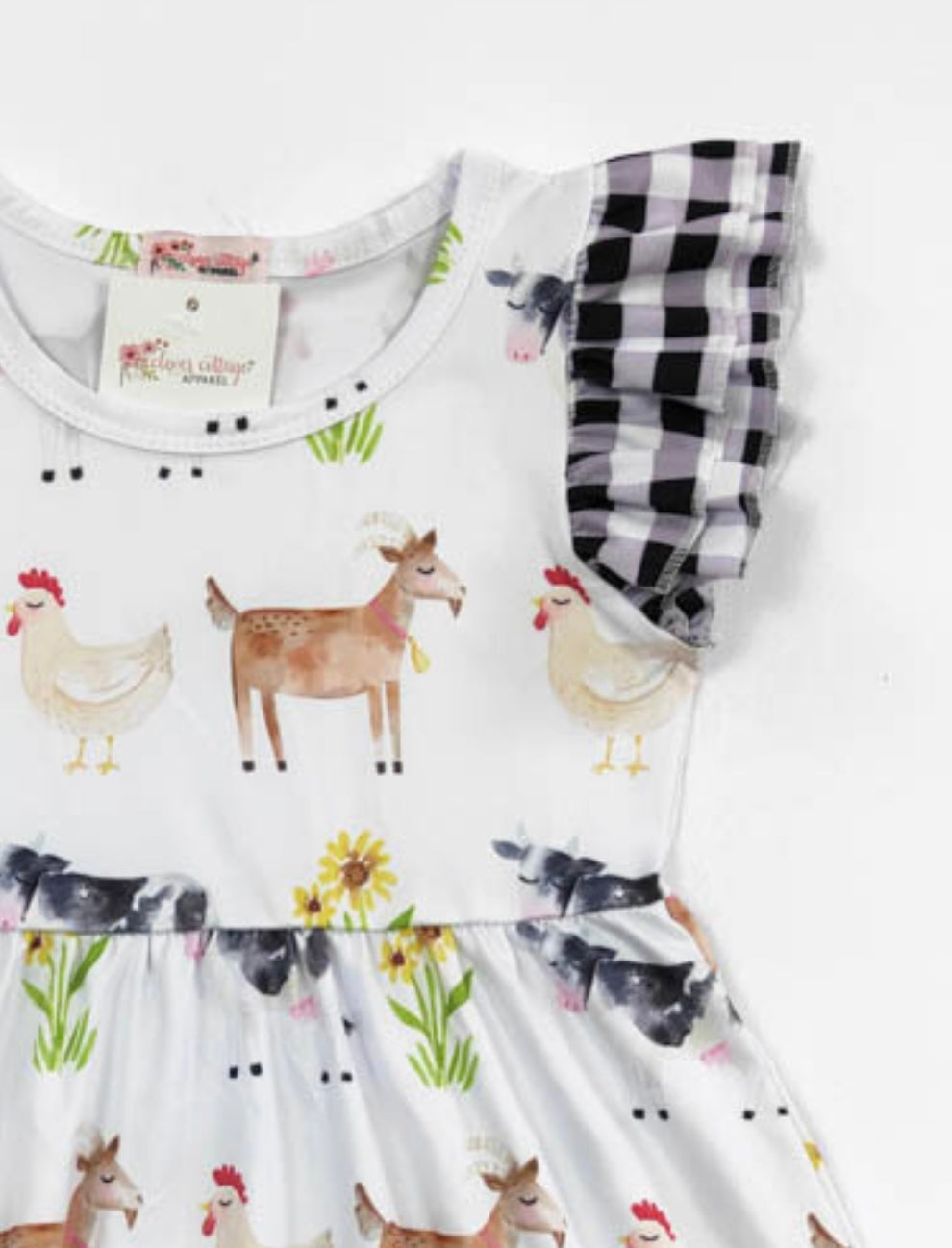 Farm Plaid Dress by Clover Cottage