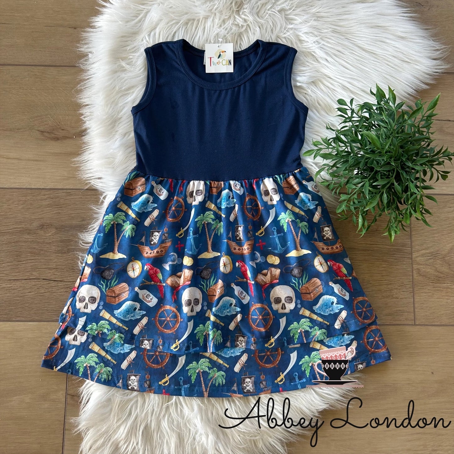 Pirate’s Life Double Ruffle Dress by TwoCan