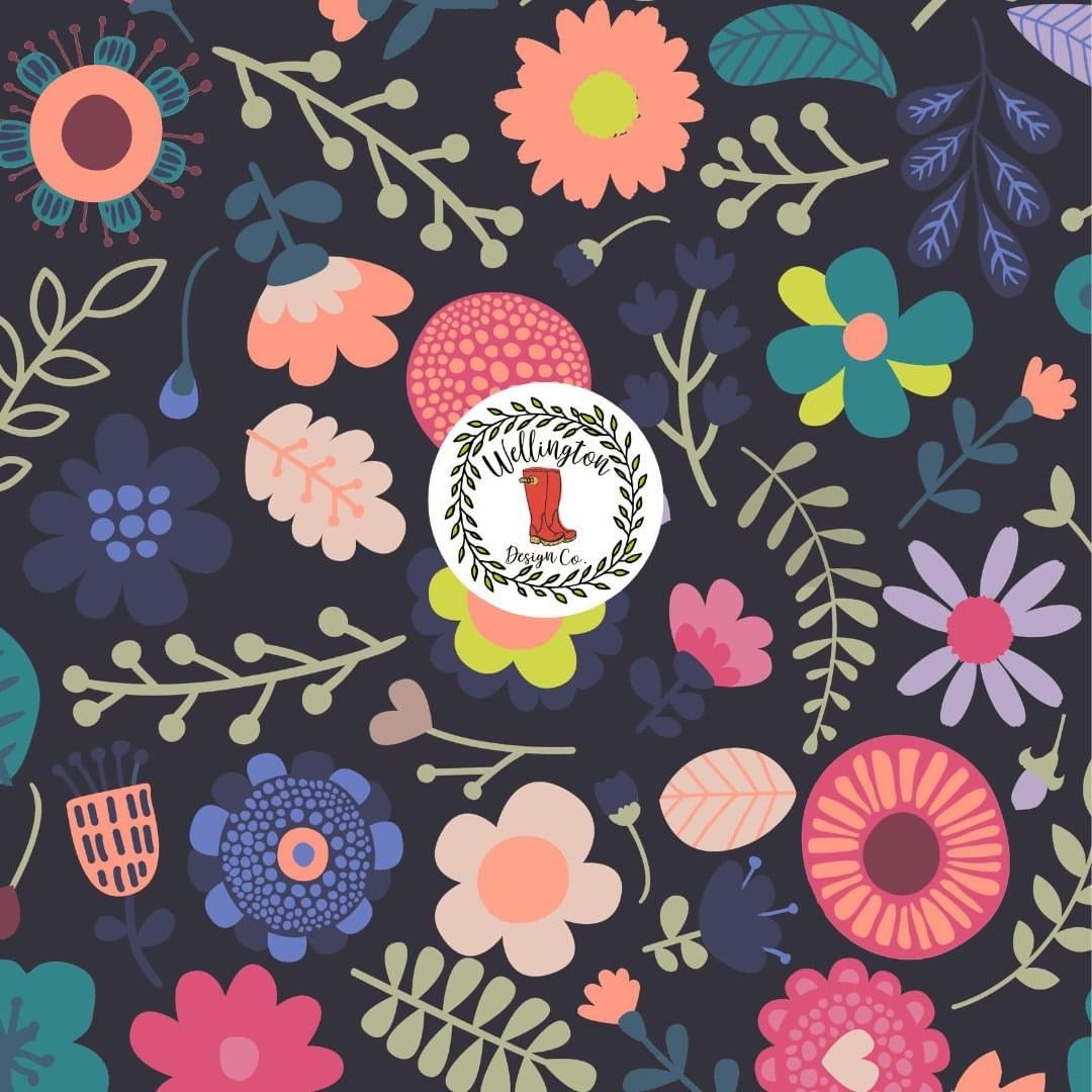 Bright Spring Floral Infant Romper by Wellie Kate