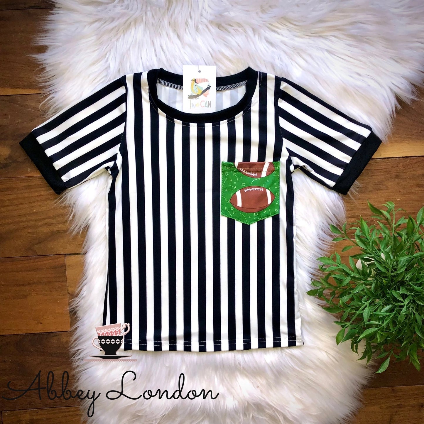 Ready Set Touchdown Pocket Tee by TwoCan
