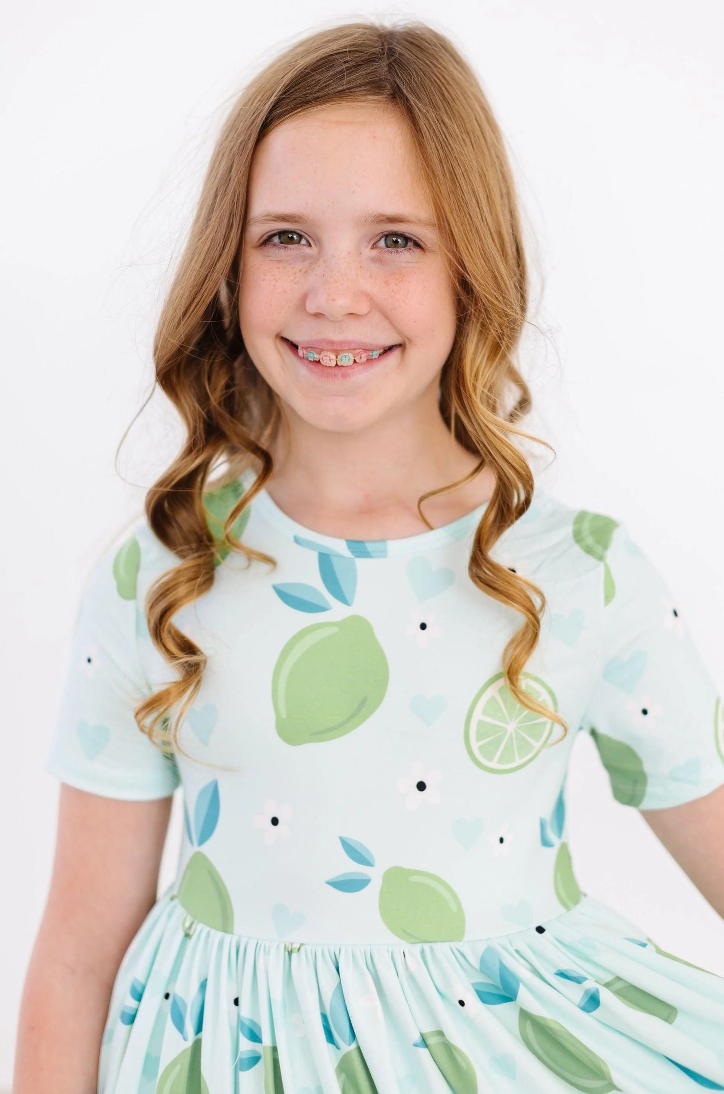 Key Lime Cutie Pocket Twirl Dress by Mila & Rose