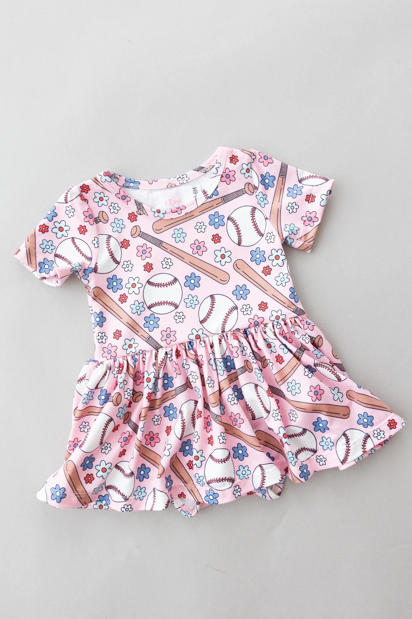 Batter Up Twirl Bodysuit by Mila & Rose
