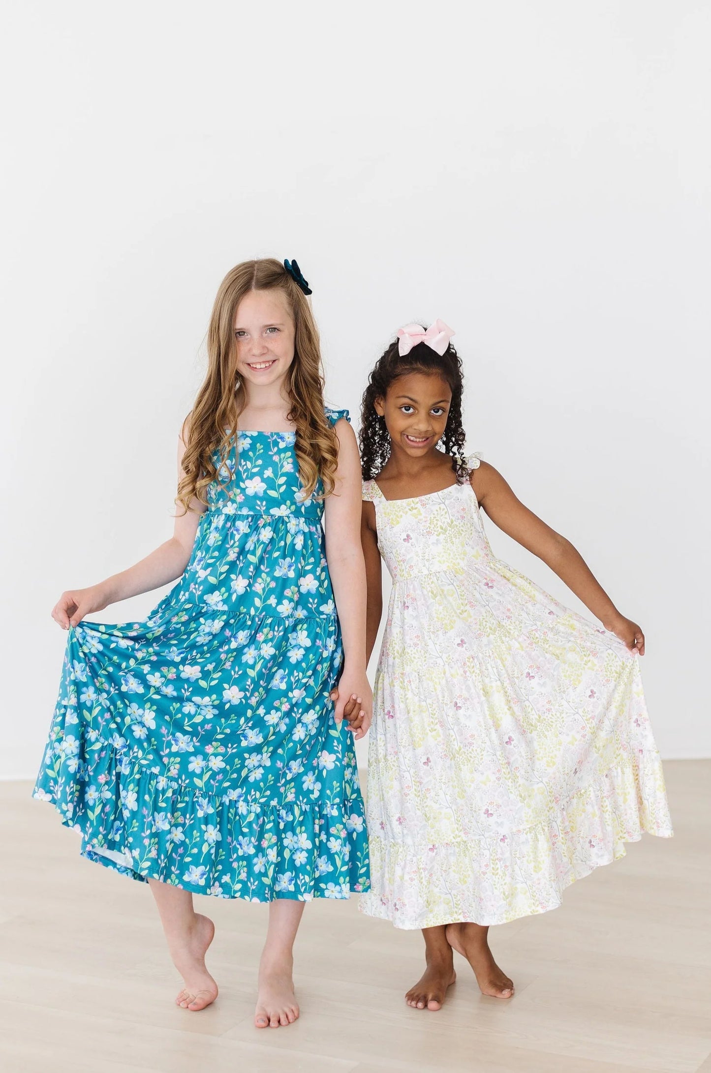 Floral Breeze Ruffle Maxi Dress by Mila & Rose