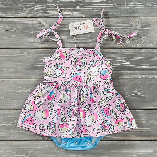 Summer Scoops Infant Romper by Pete + Lucy