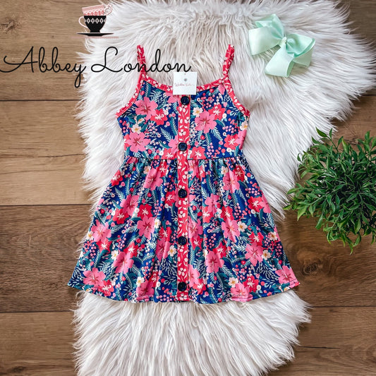 Summer Coral Dress by Wellie Kate