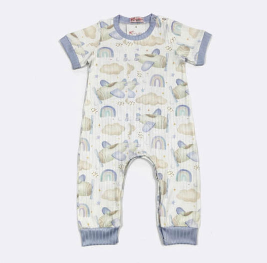 Airplane Cloud Infant Romper by Clover Cottage