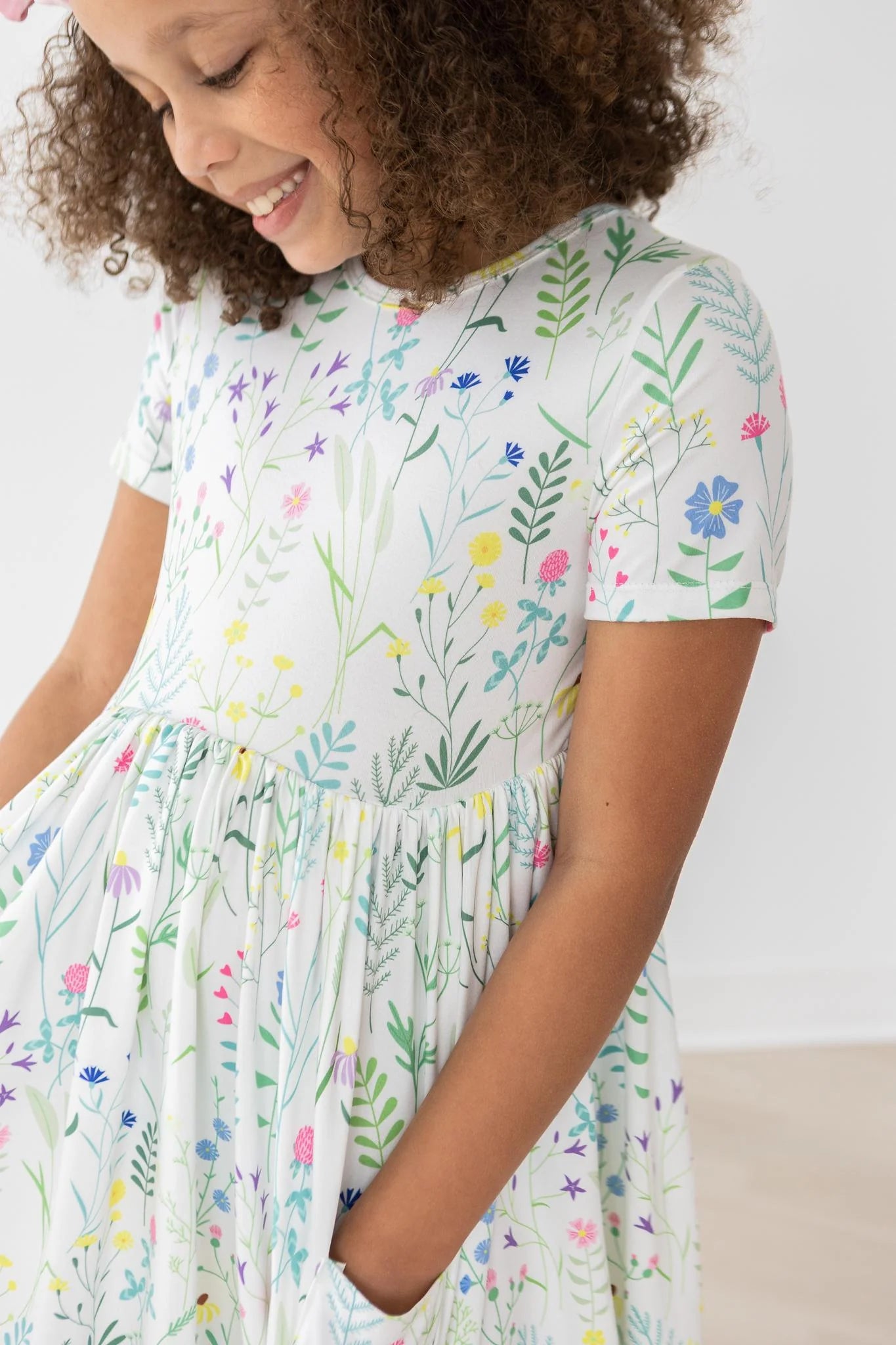 Spring Dandelions Twirl Dress by Mila & Rose