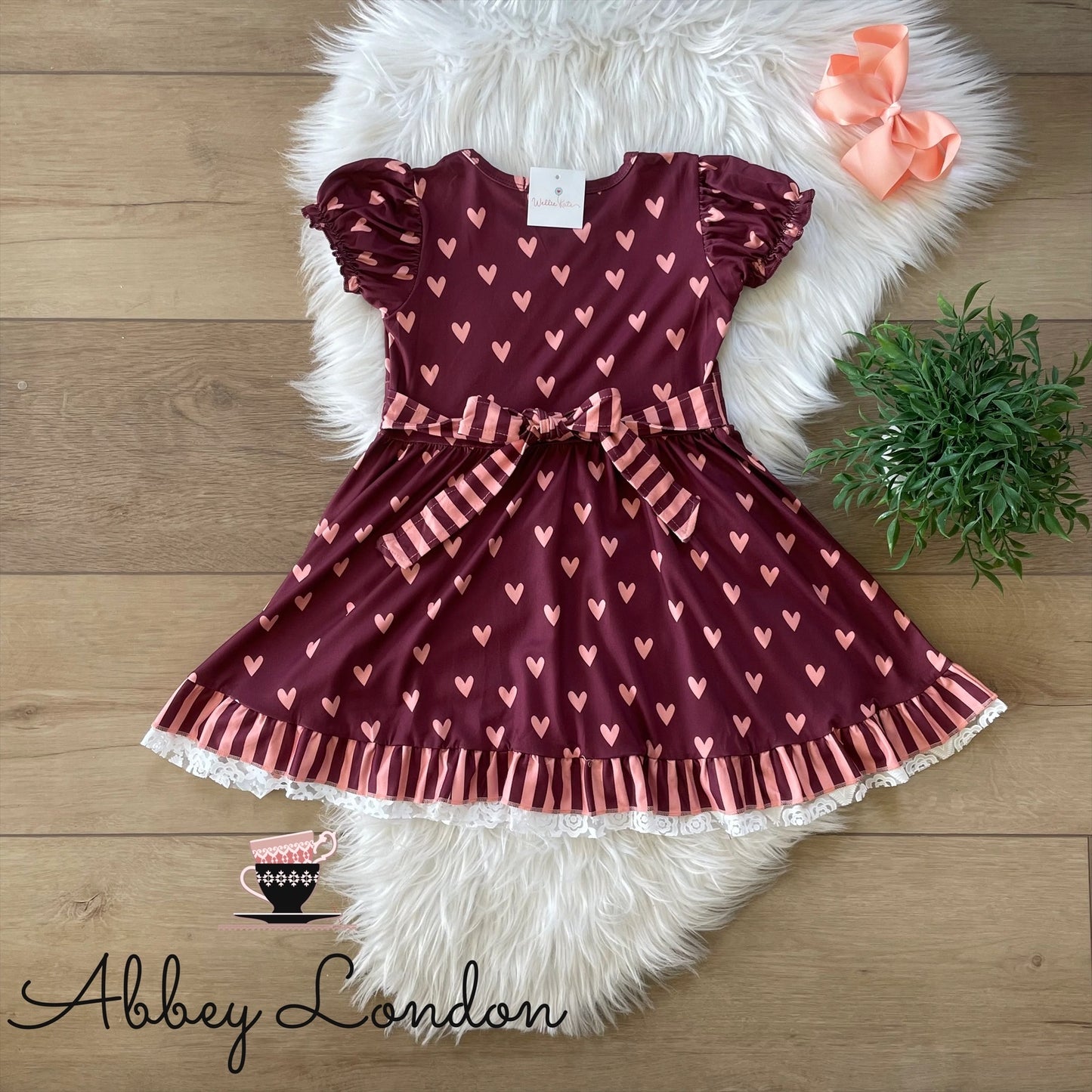 Valentine Short Sleeved Dress by TwoCan