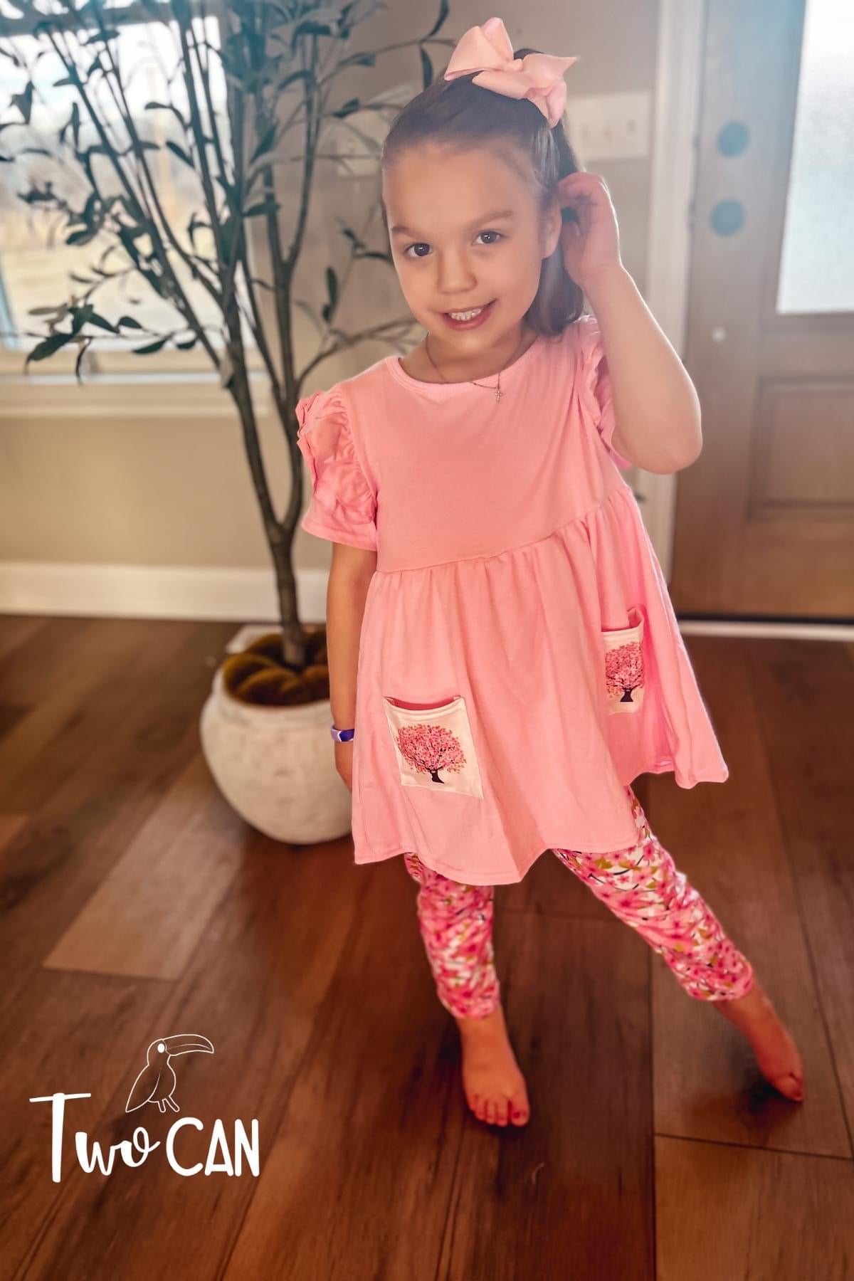 Cherry Blossom Capri Set by Wellie Kate