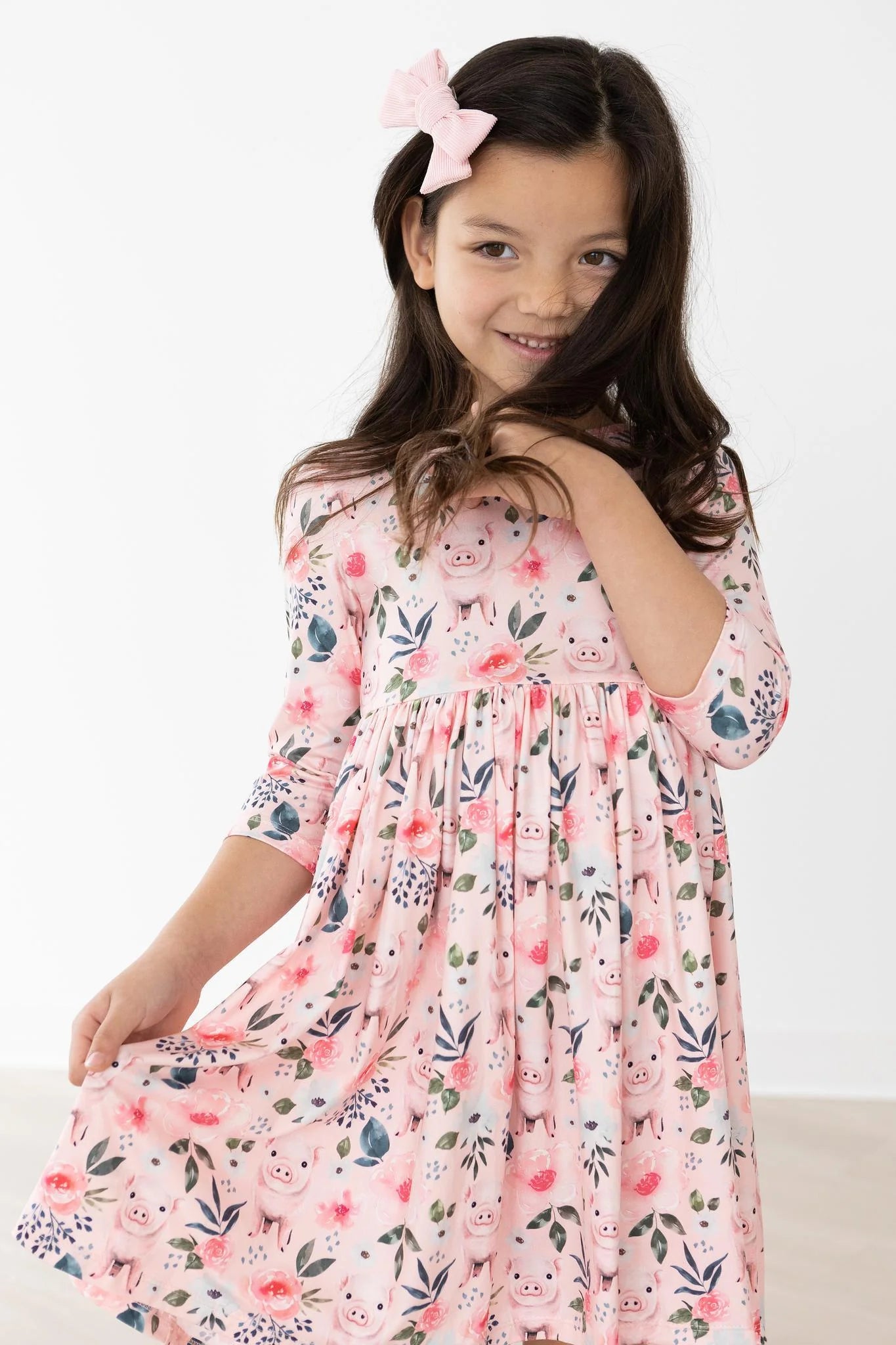 This Little Piggy Twirl Dress by Mila & Rose