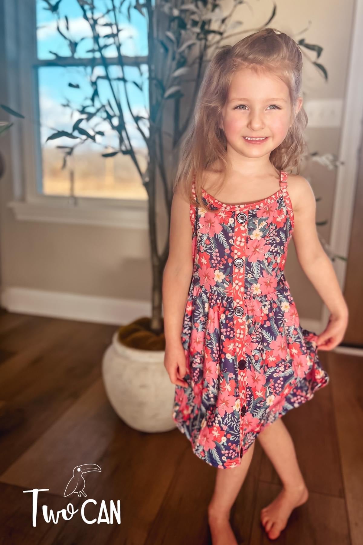 Summer Coral Dress by Wellie Kate