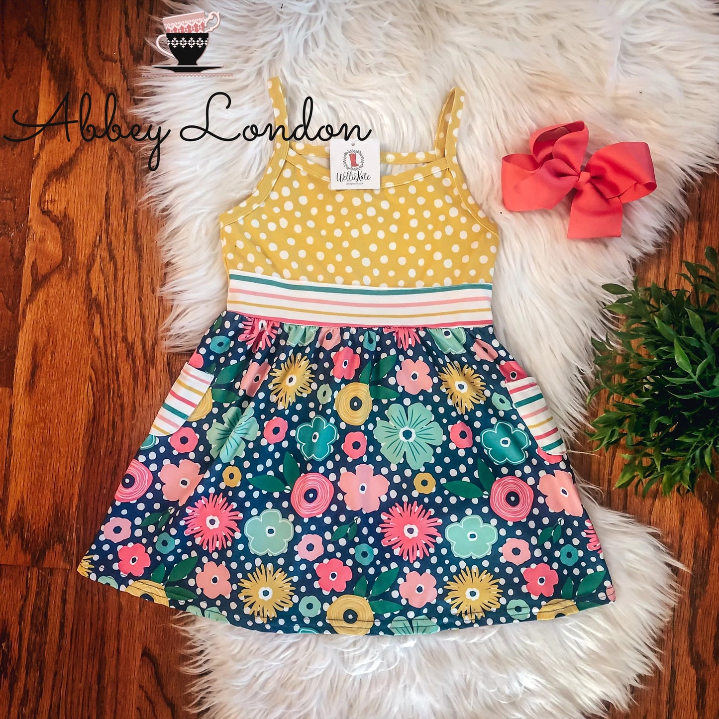 Fun Floral Days Dress by Wellie Kate