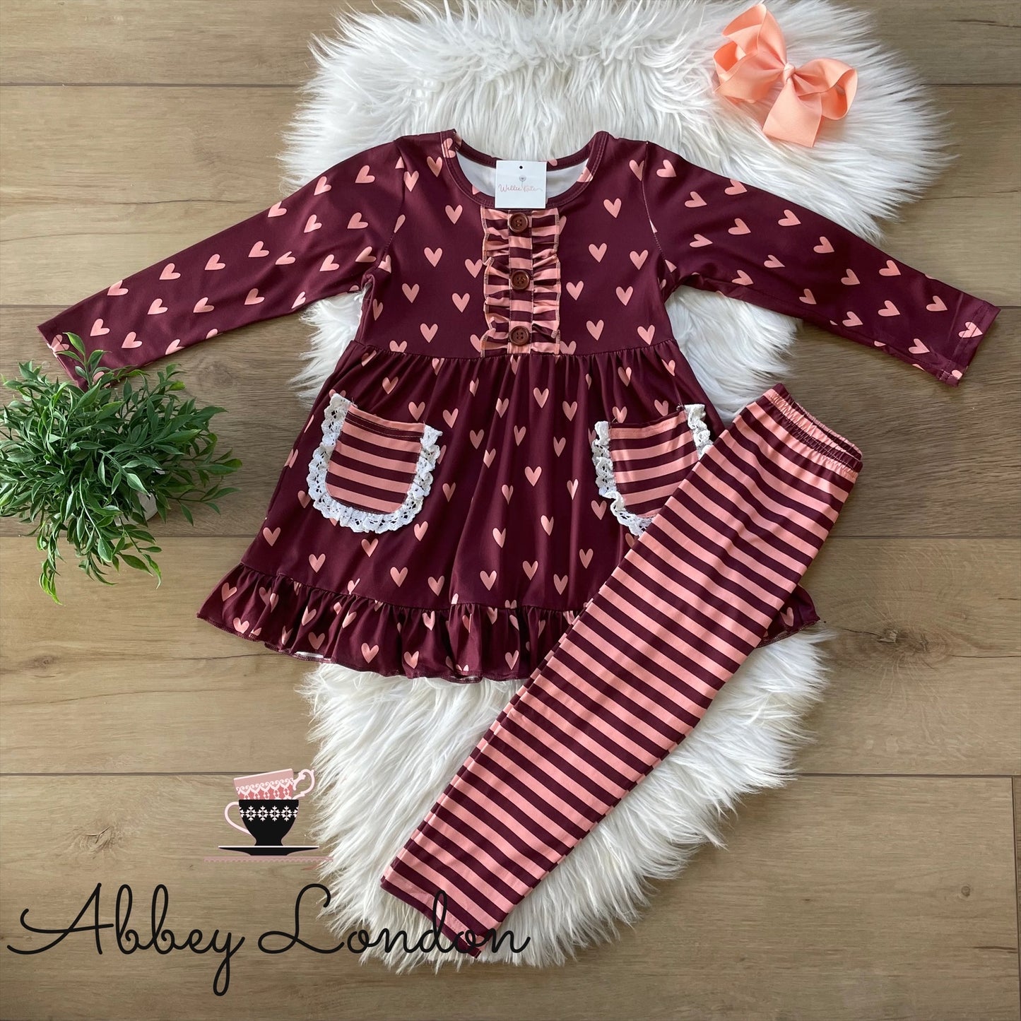 Valentine Pant Set by Wellie Kate