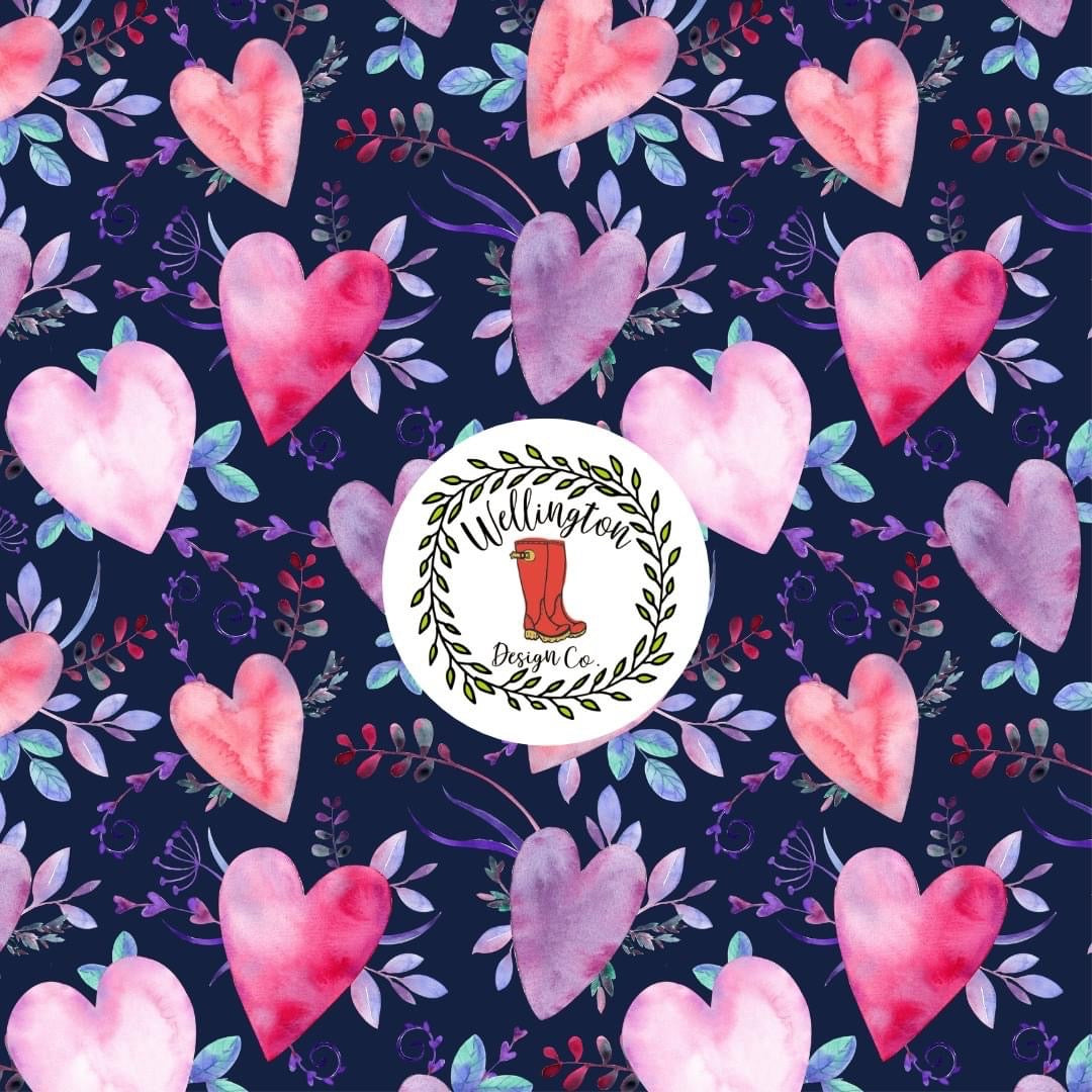 Watercolor Hearts Tank Dress by Wellie Kate