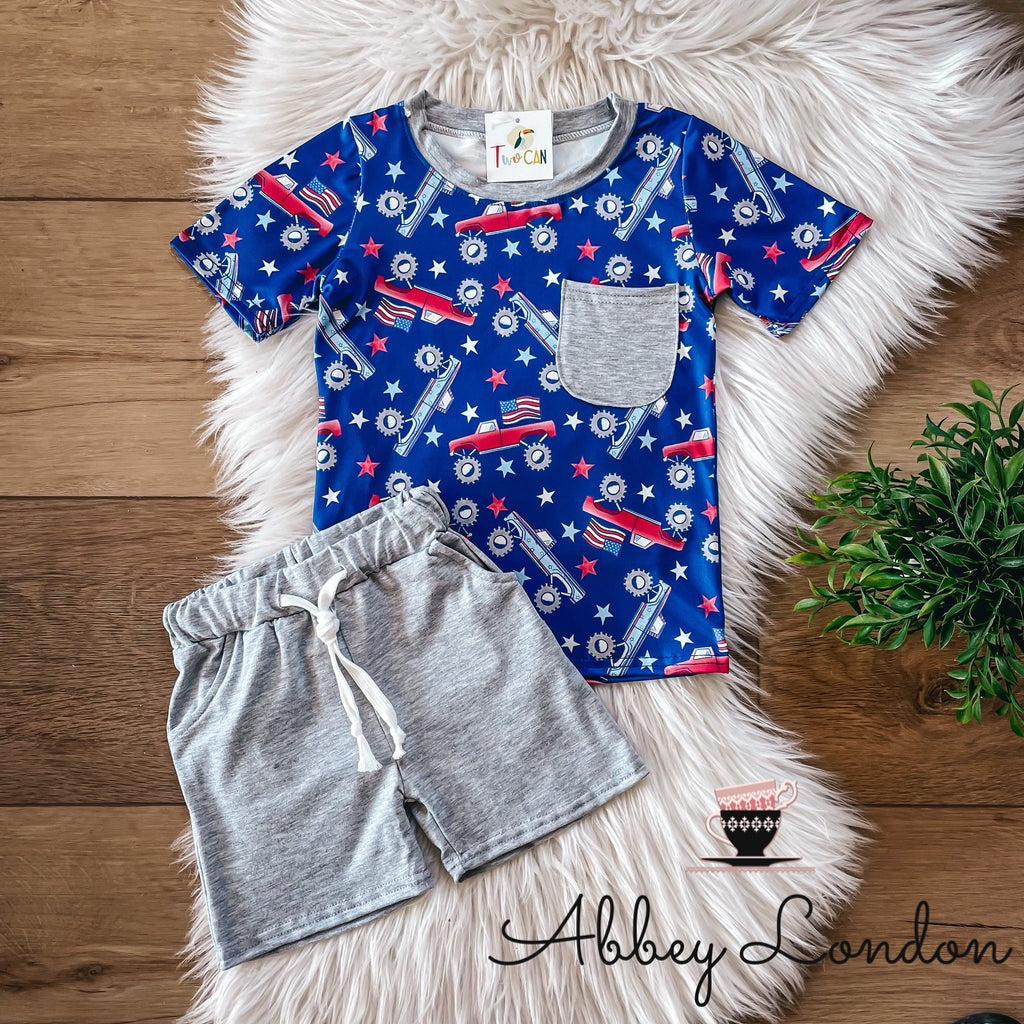 Americana Trucks Shorts Set by TwoCan
