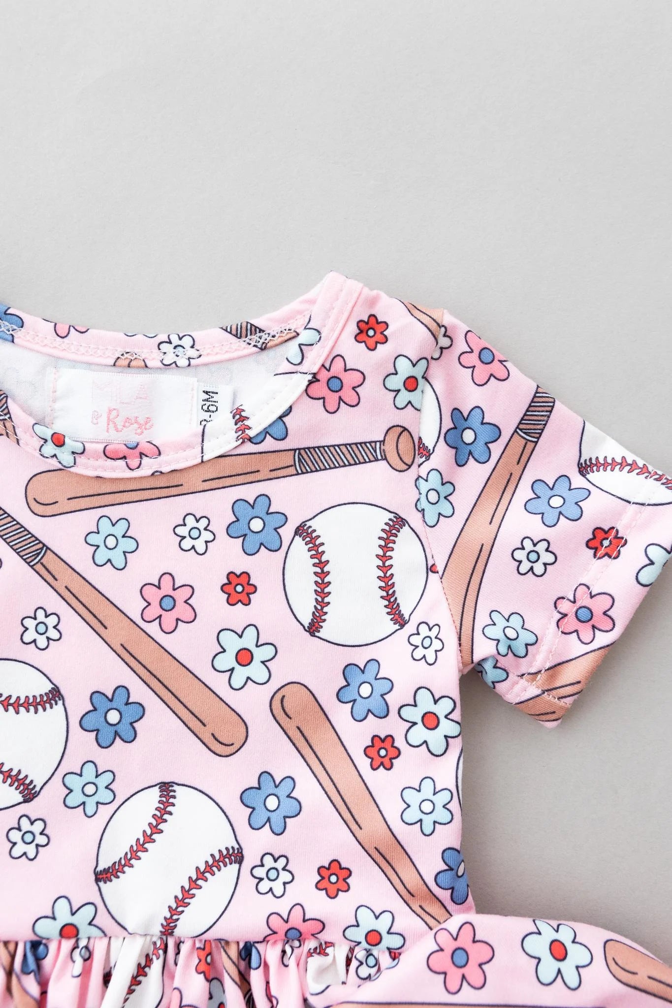 Batter Up Twirl Bodysuit by Mila & Rose