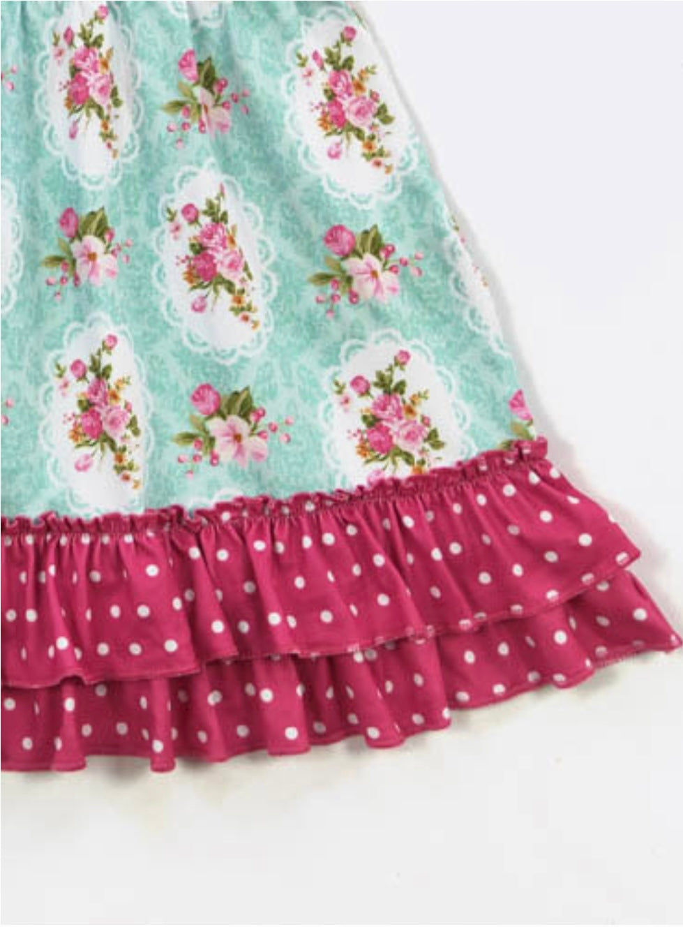 Aqua Bouquet Dress by Clover Cottage