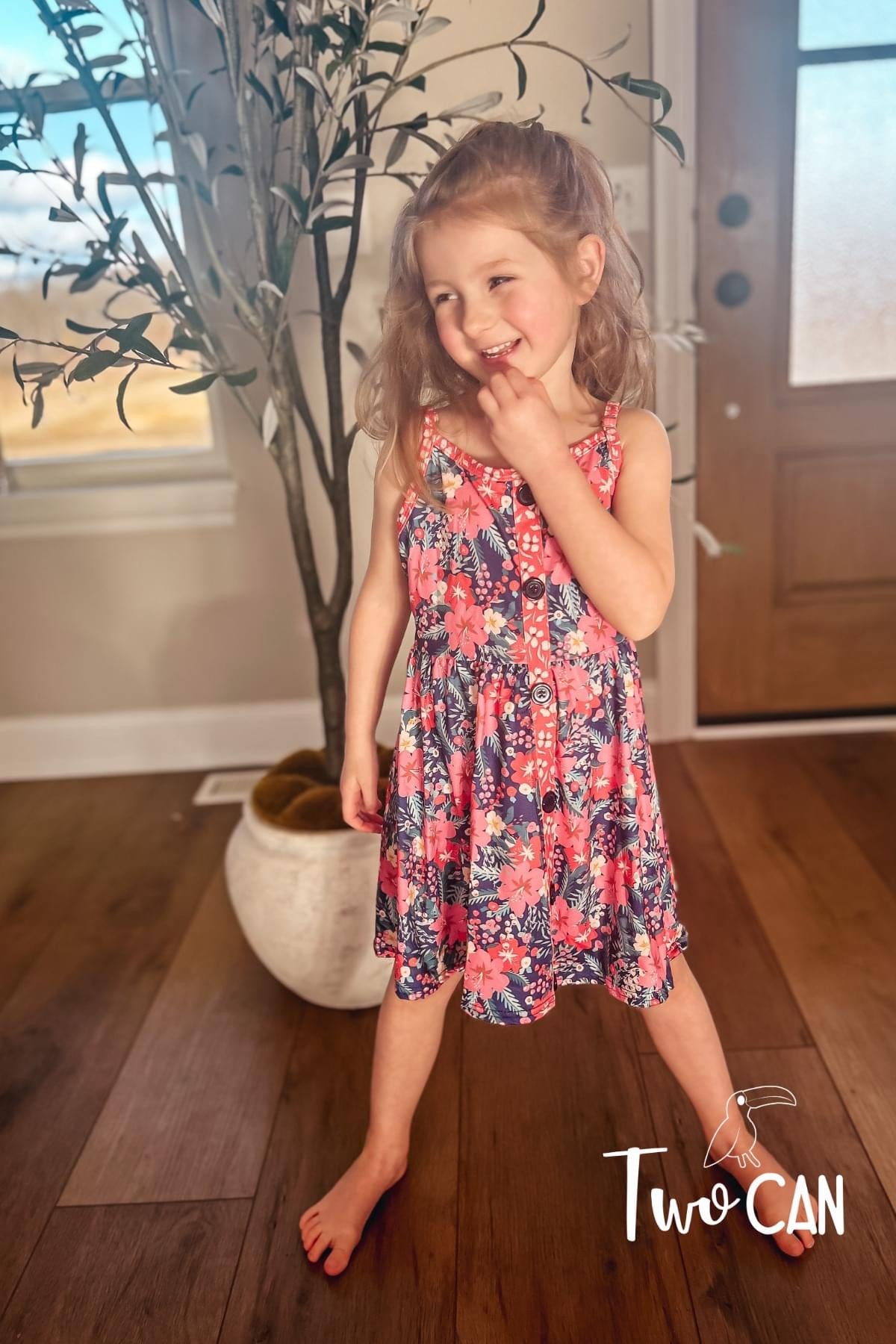 Summer Coral Dress by Wellie Kate