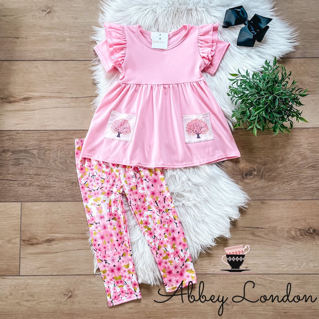 Cherry Blossom Capri Set by Wellie Kate