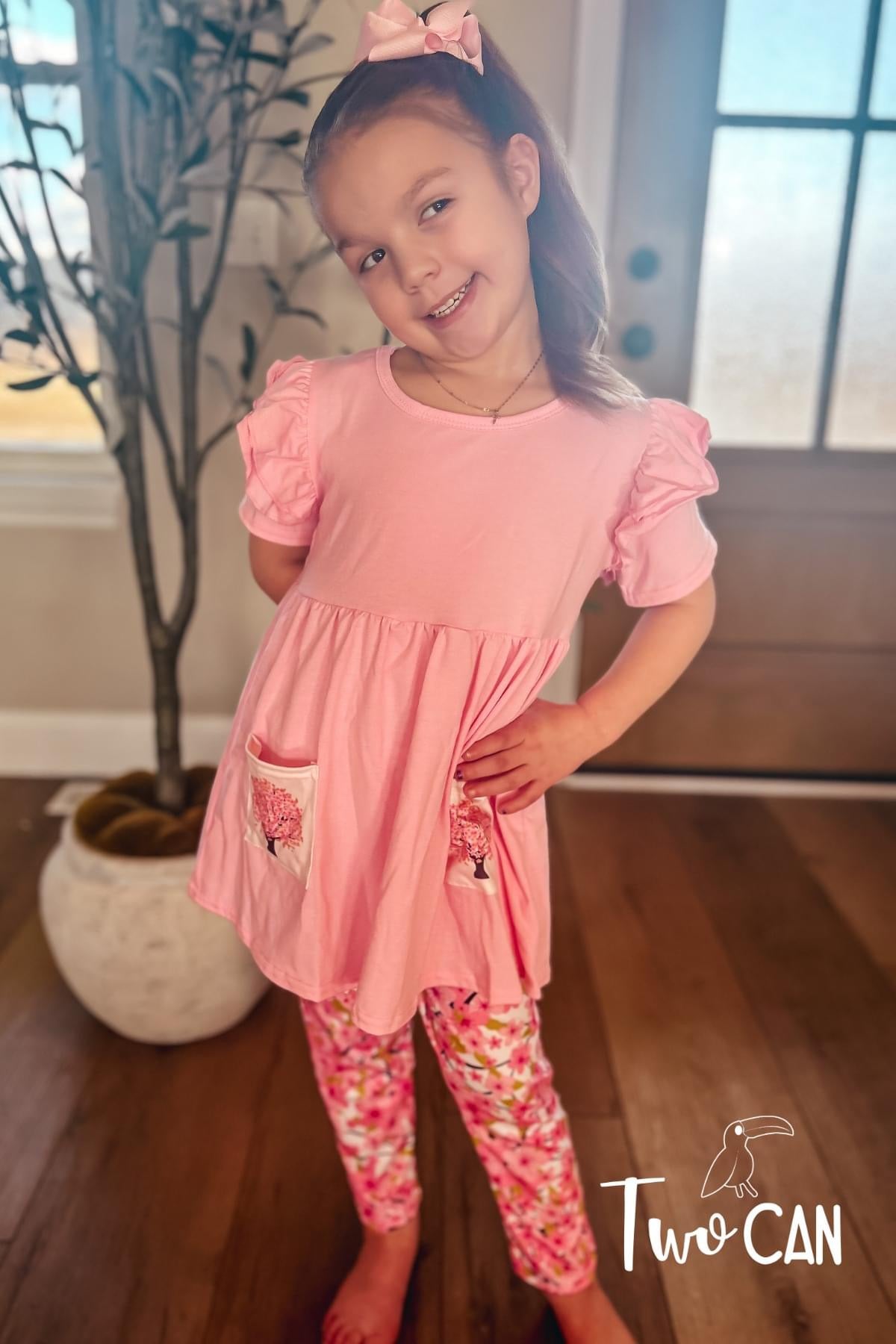 Cherry Blossom Capri Set by Wellie Kate