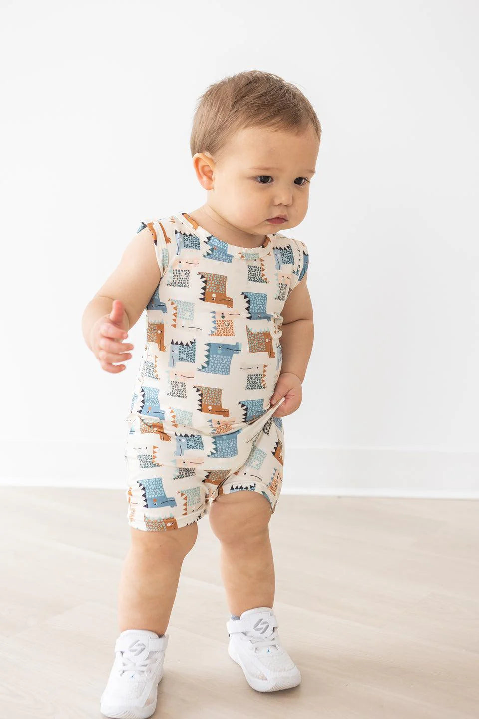 Dino Party Shorty One Piece by Mila & Rose