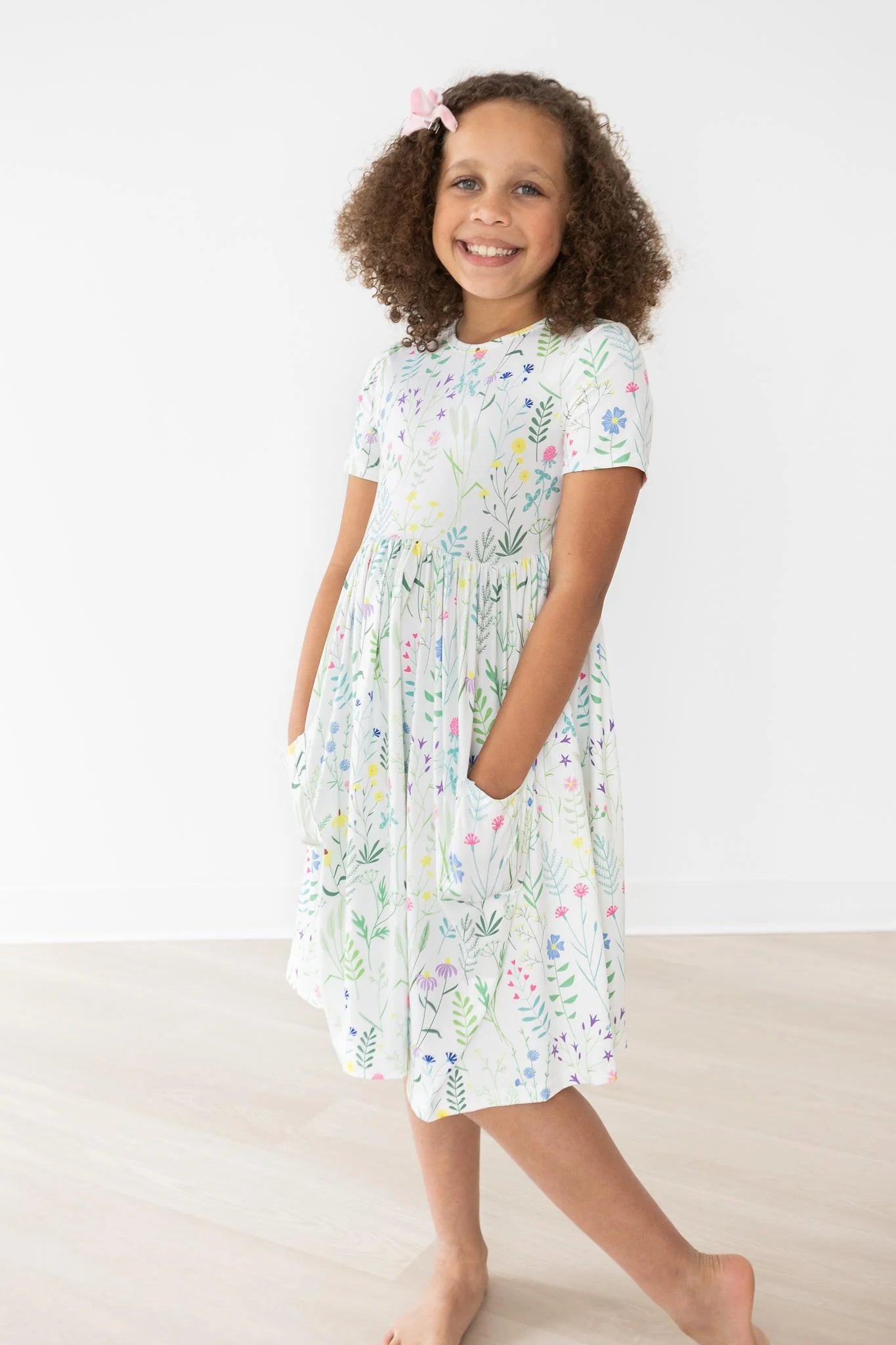 Spring Dandelions Twirl Dress by Mila & Rose