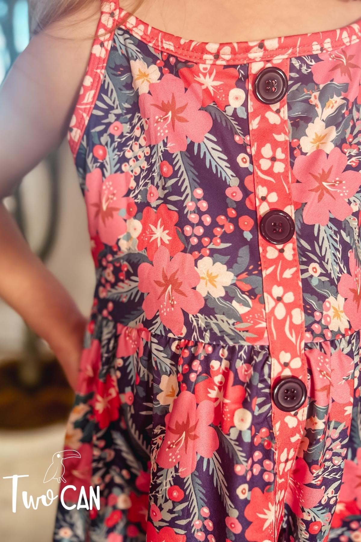 Summer Coral Dress by Wellie Kate