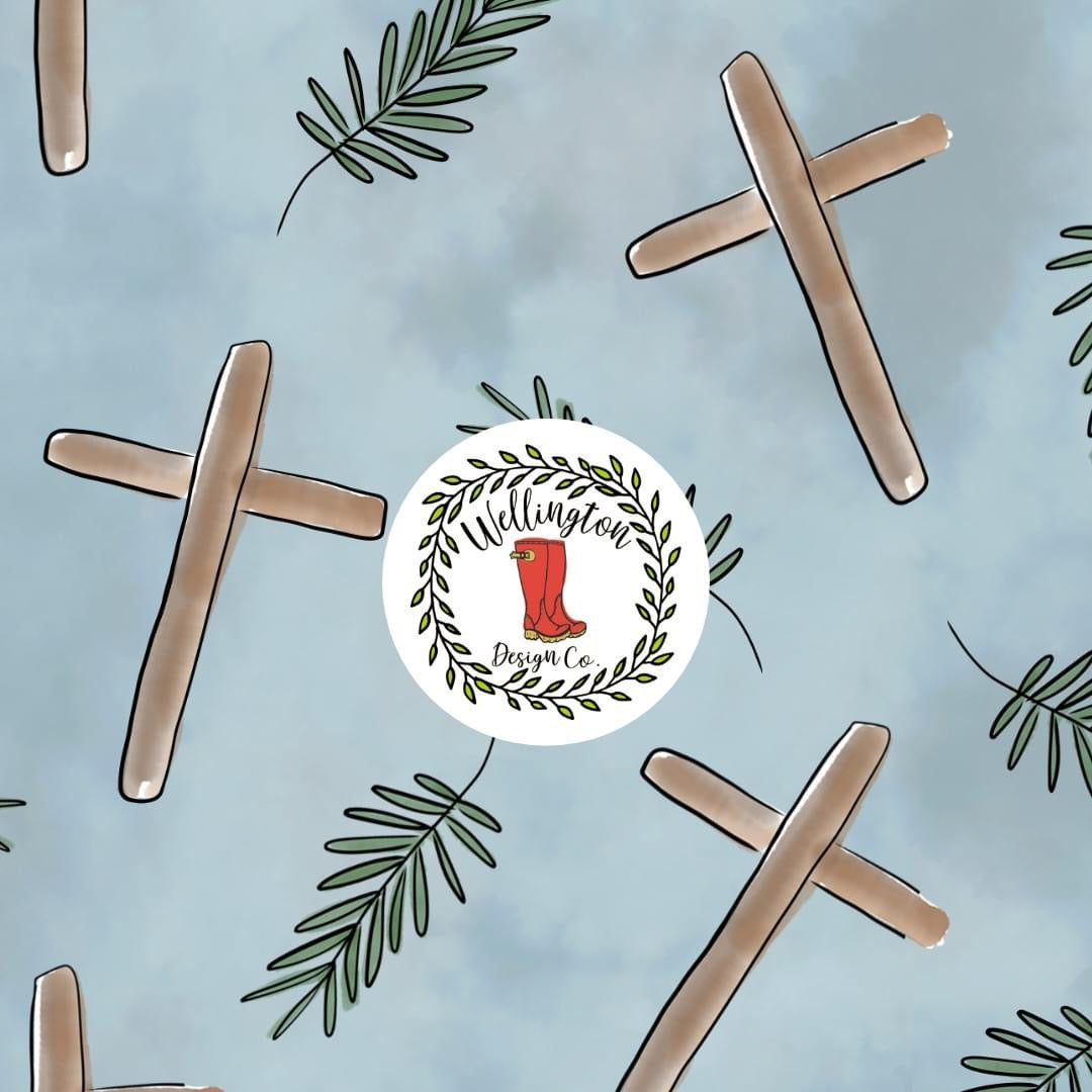 Easter Cross & Palms Tulle by TwoCan