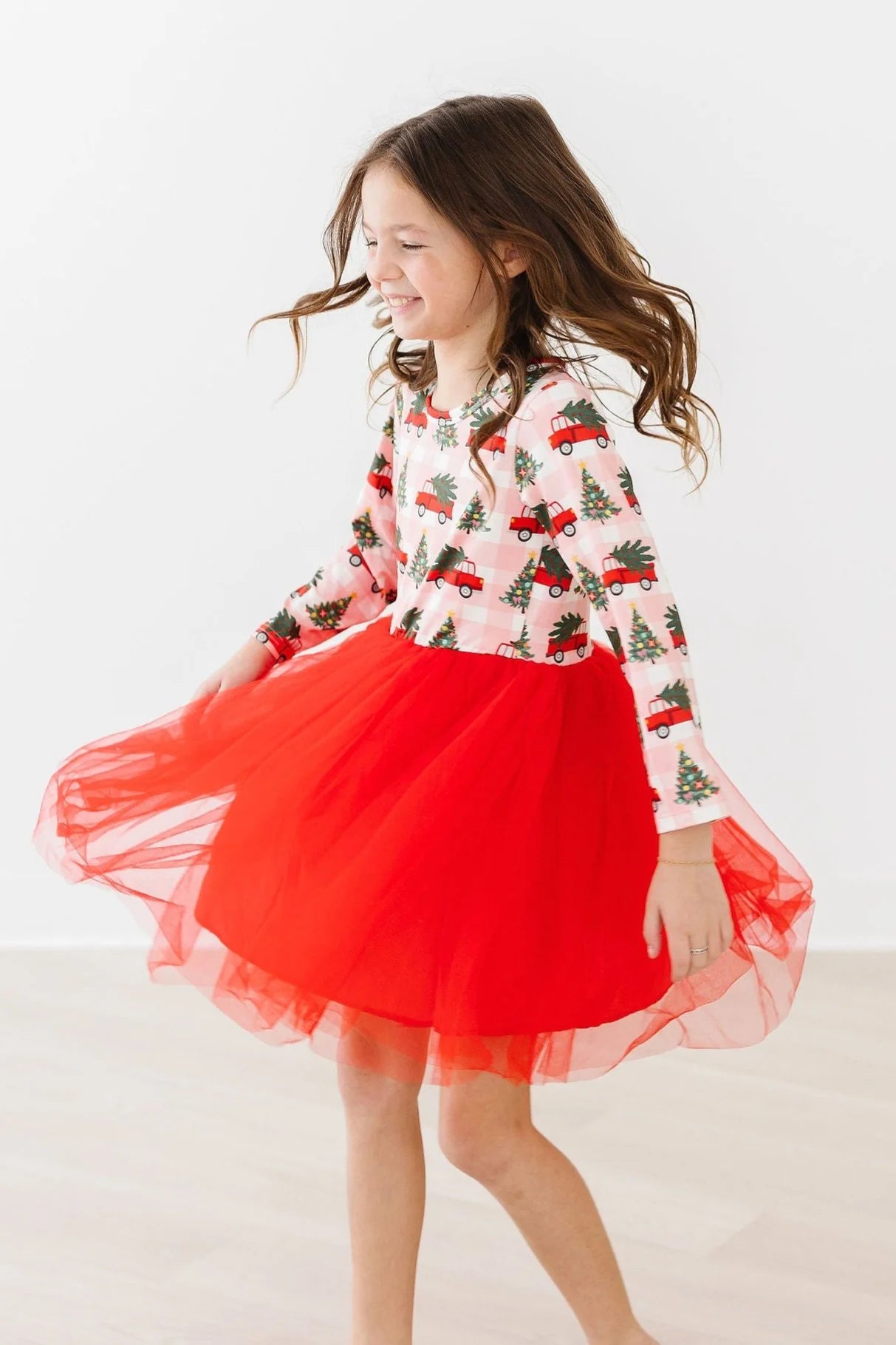 Christmas Tree Farm Tulle Dress by Mila & Rose