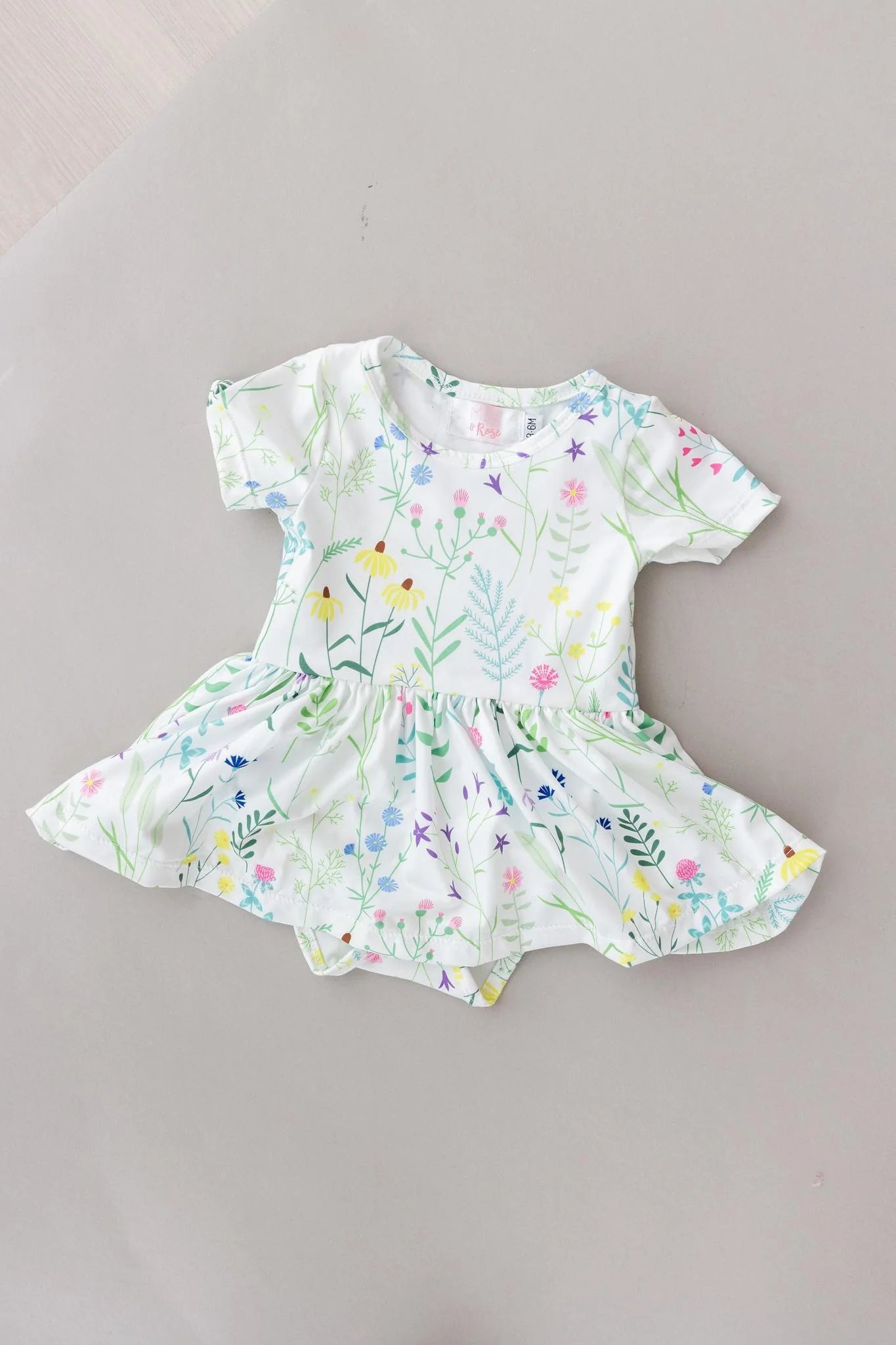 Spring Dandelion Twirl Bodysuit by Mila & Rose