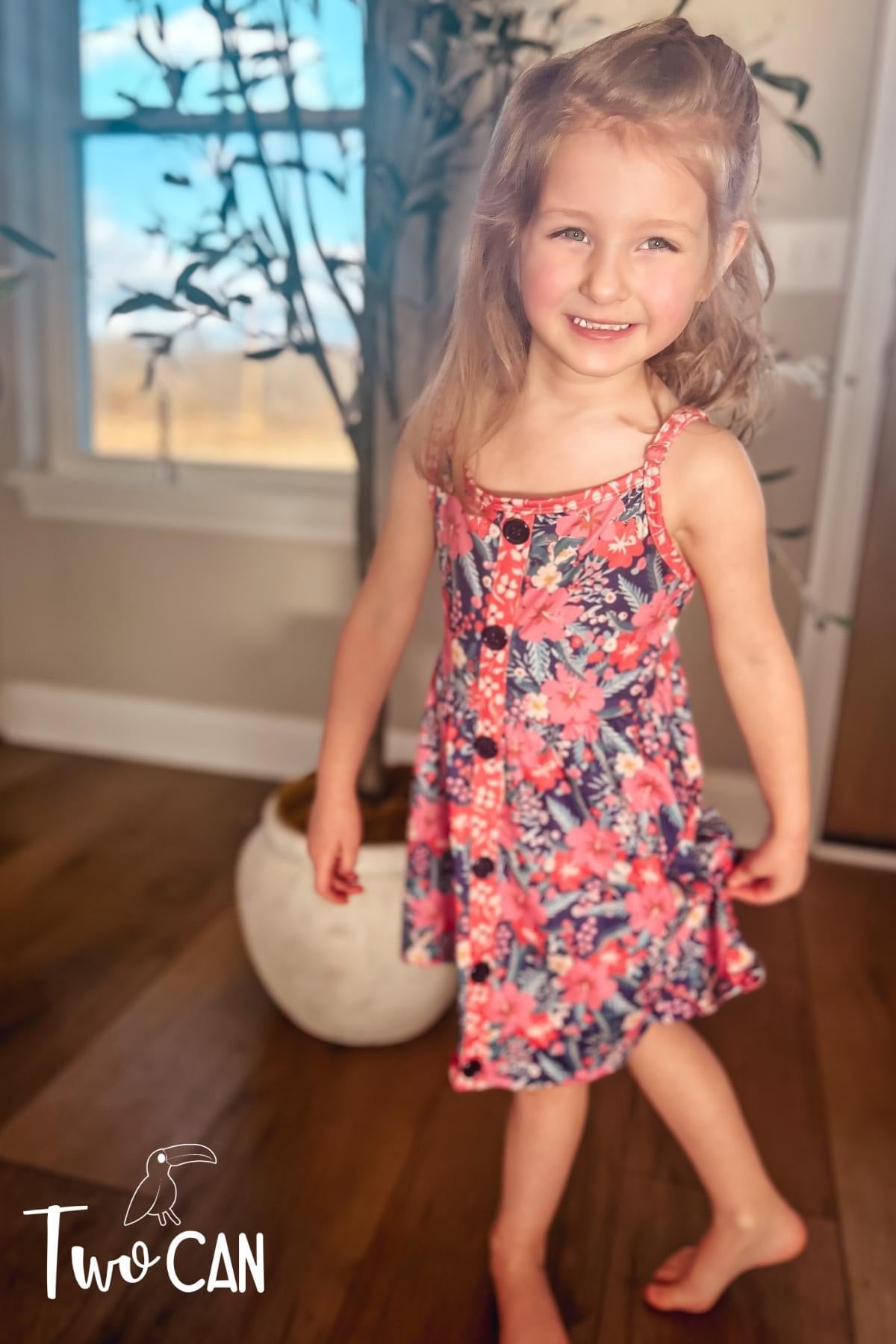 Summer Coral Dress by Wellie Kate