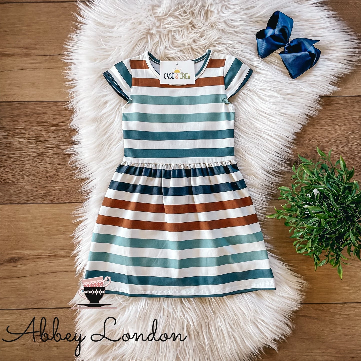 Moody Stripes Dress by Case & Crew