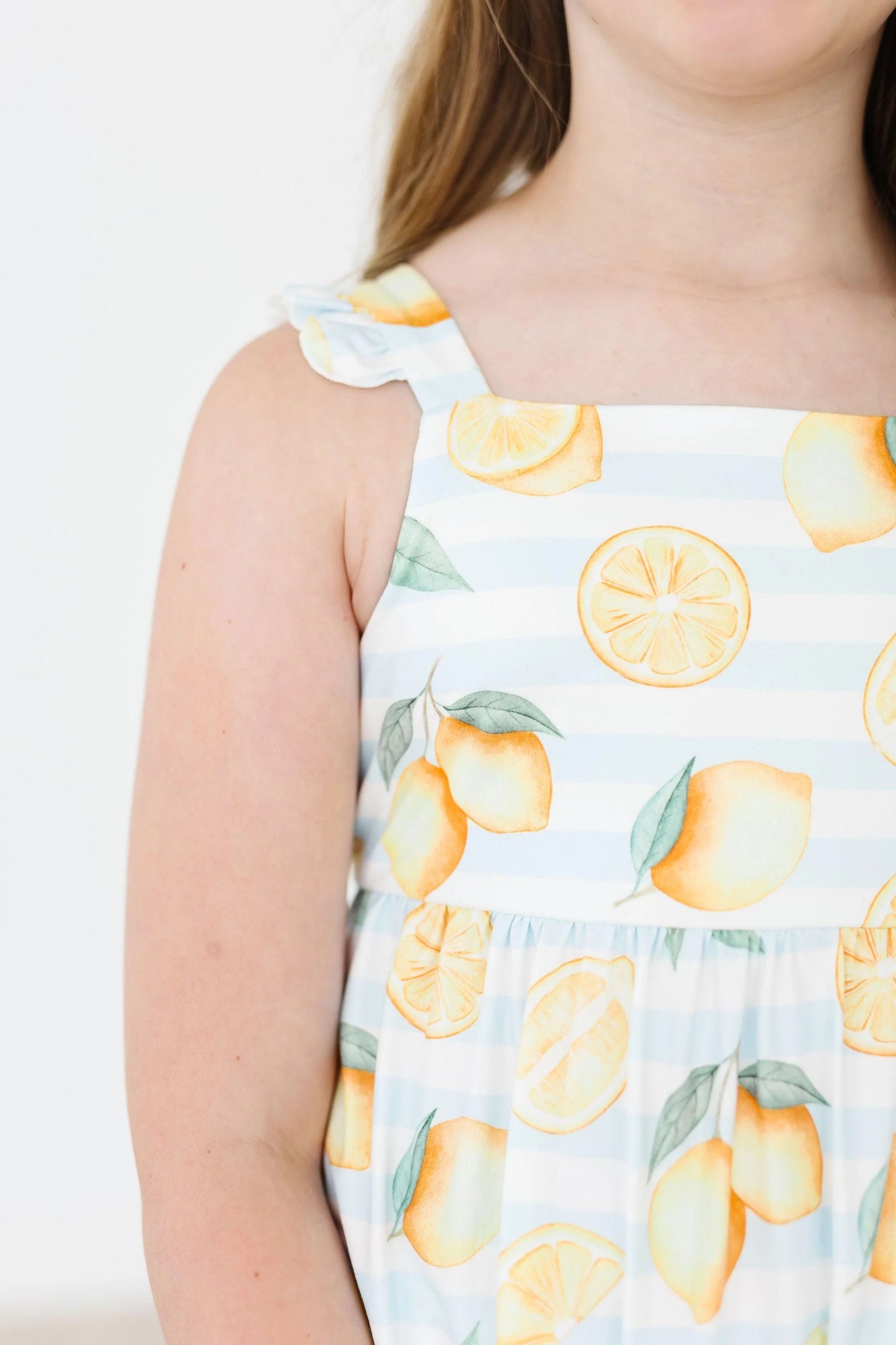 Lovely Lemons Ruffle Maxi Dress by Mila & Rose