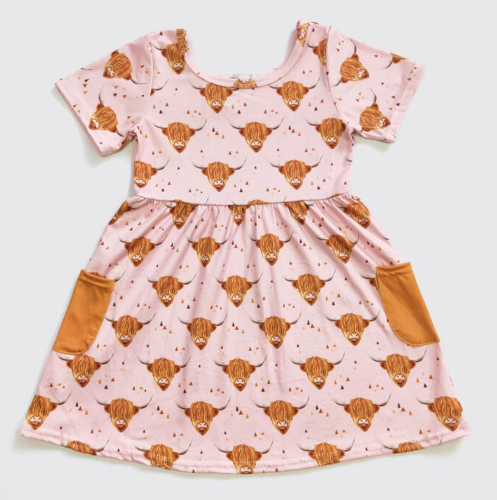 Pinky Highland Dress by Clover Cottage