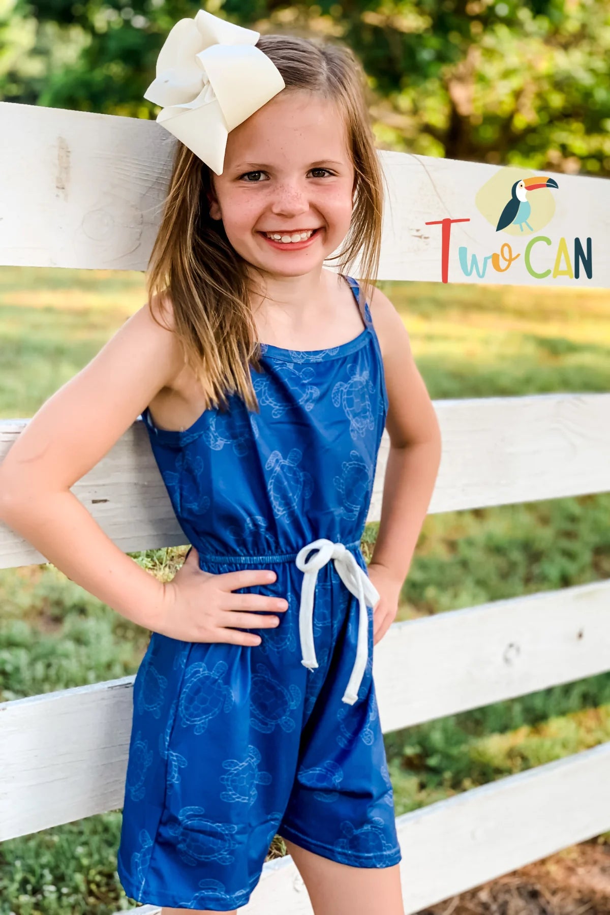 Blue Turtle Girl’s Romper by TwoCan