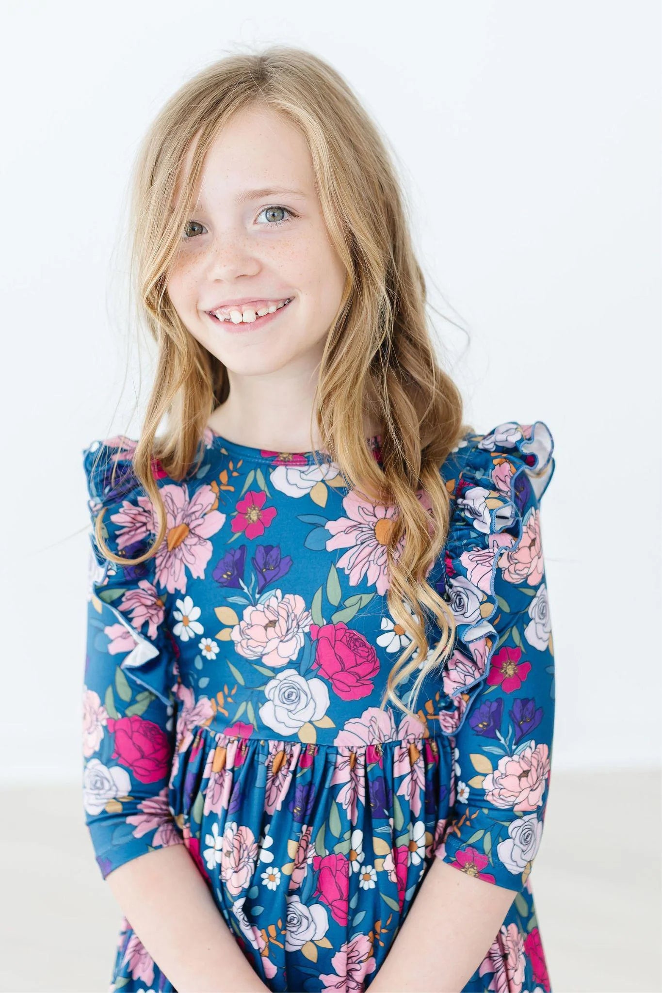 Vintage Garden Ruffle Twirl Dress by Mila & Rose