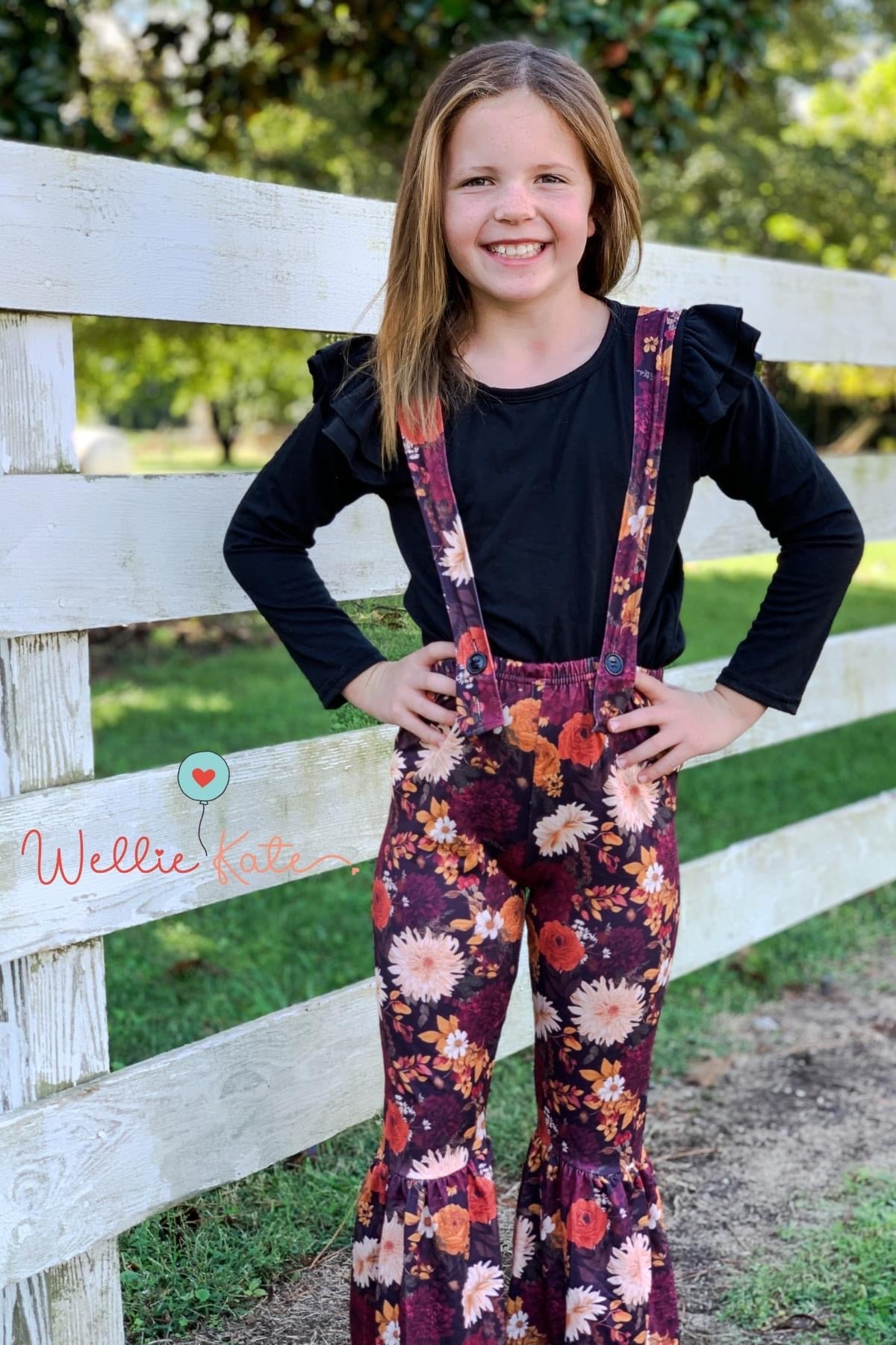 Garden Floral Suspender Set by Wellie Kate