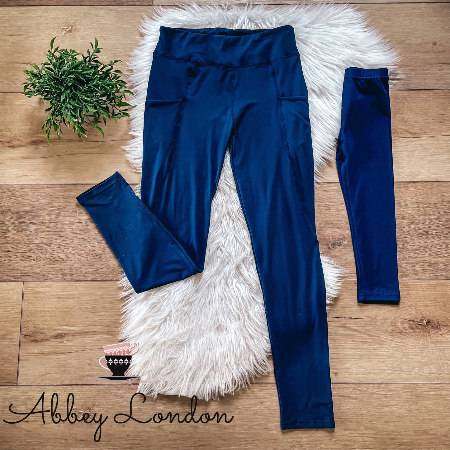 (Navy) Toddler, Kids, Teen, Adult Leggings by Addy Cole