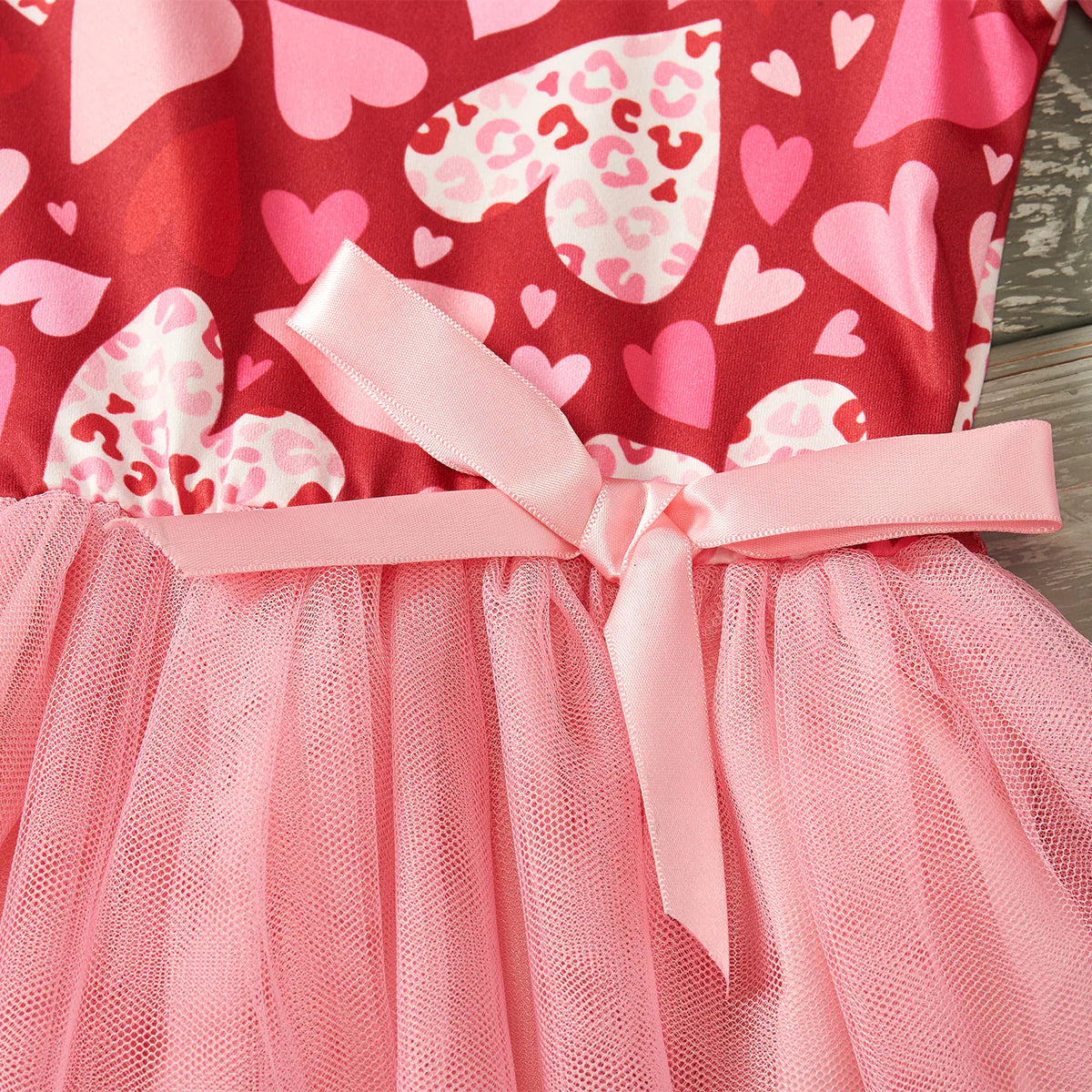 (Preorder) Heartprint Jungle Tulle by Pete + Lucy