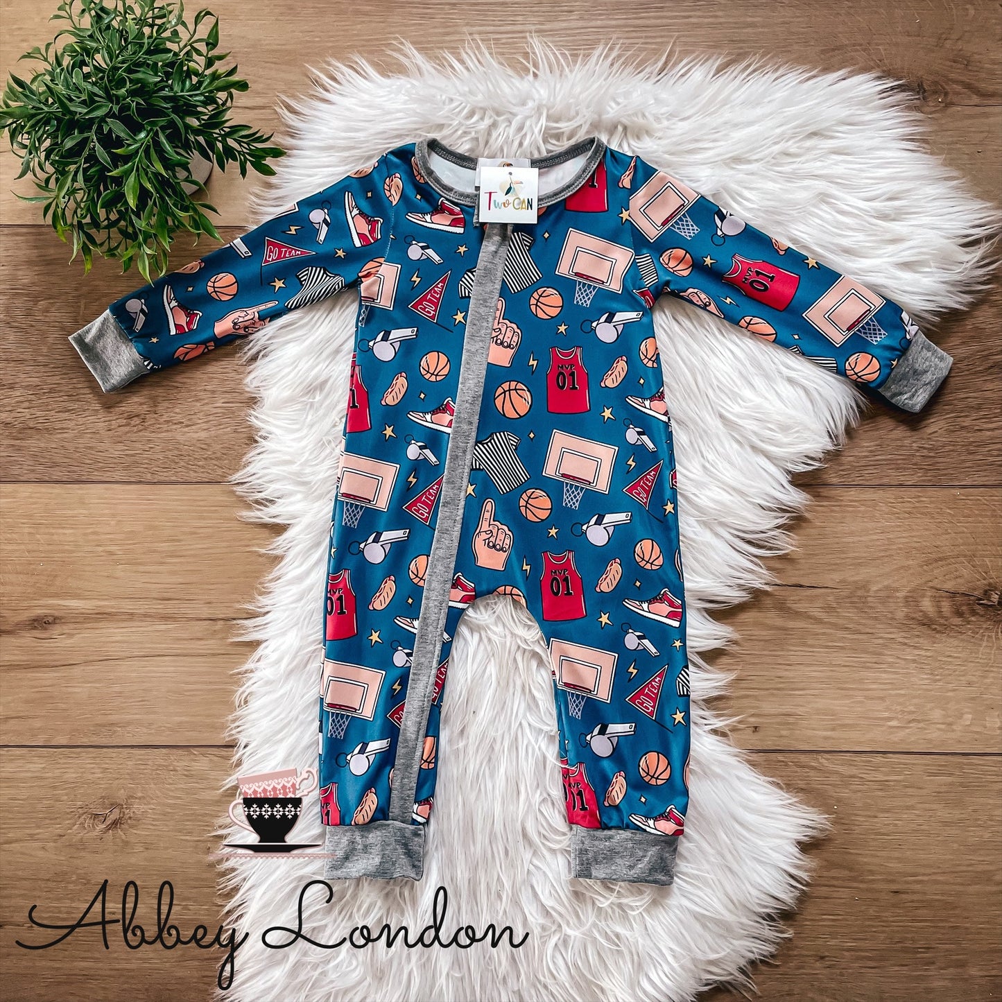 Basketball Infant Romper by TwoCan