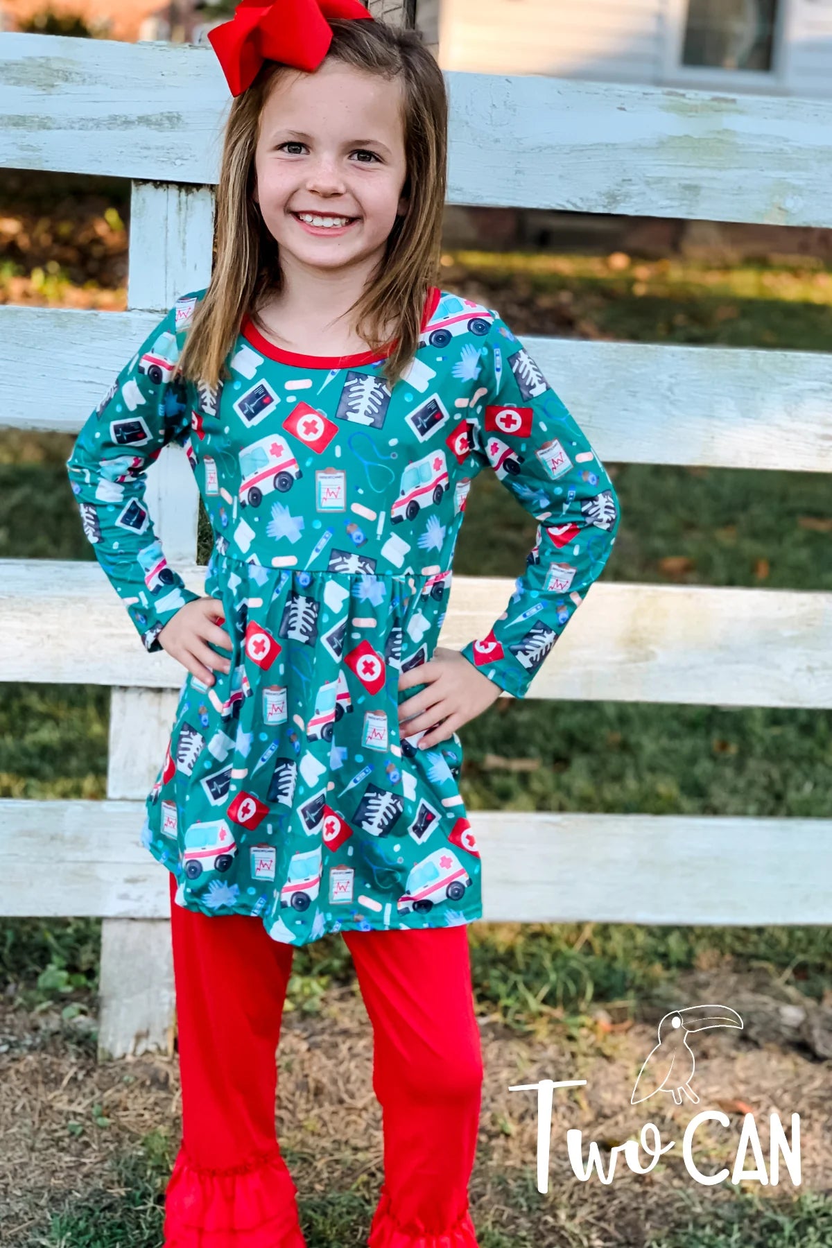 The Doctor Is In Ruffle Pant Set