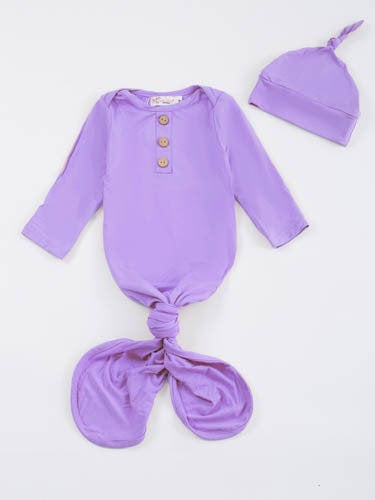 (NB to 6 mos) Bamboo Infant Gown by Clover Cottage