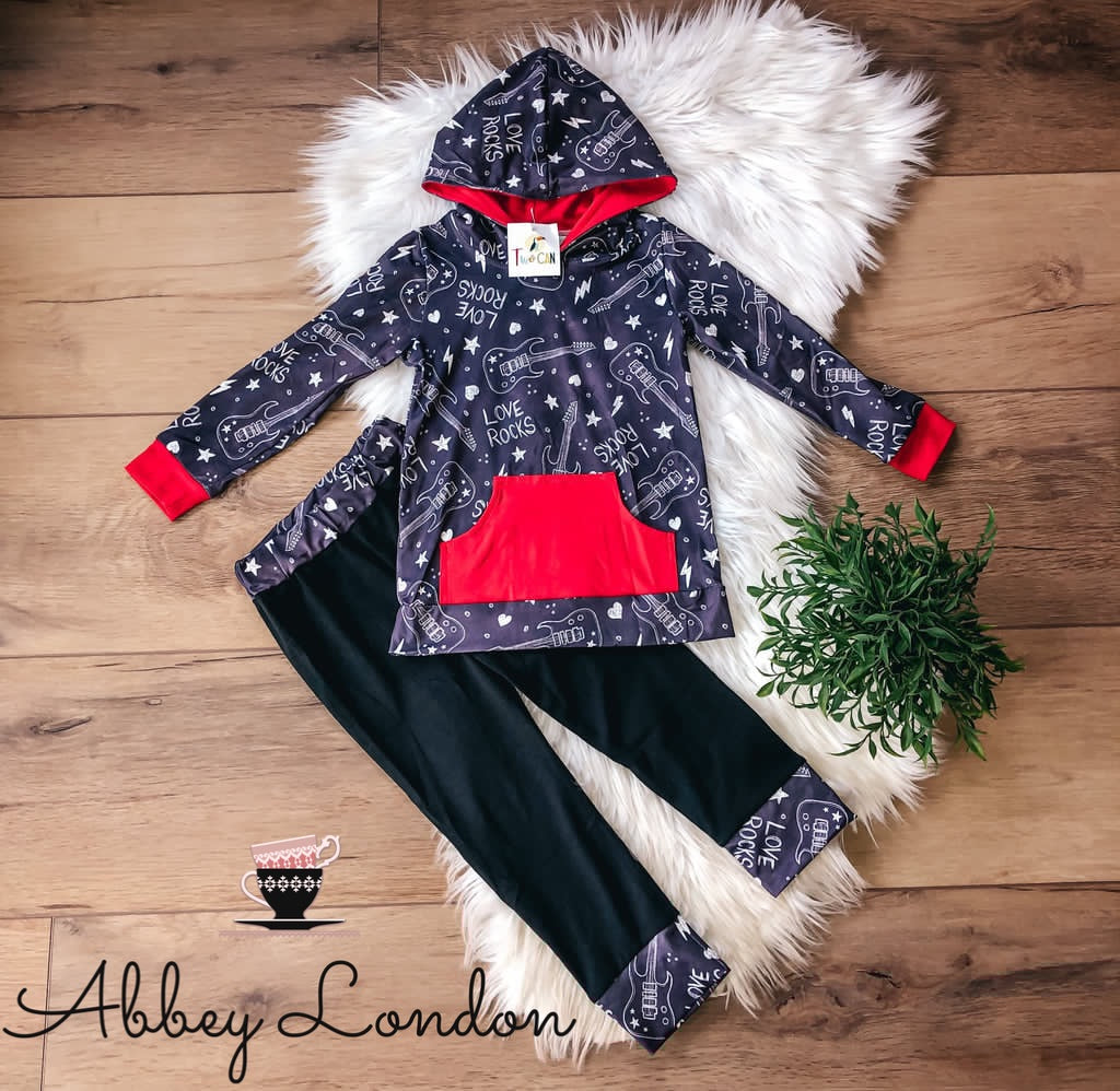 Love Rocks Jogger Set by TwoCan